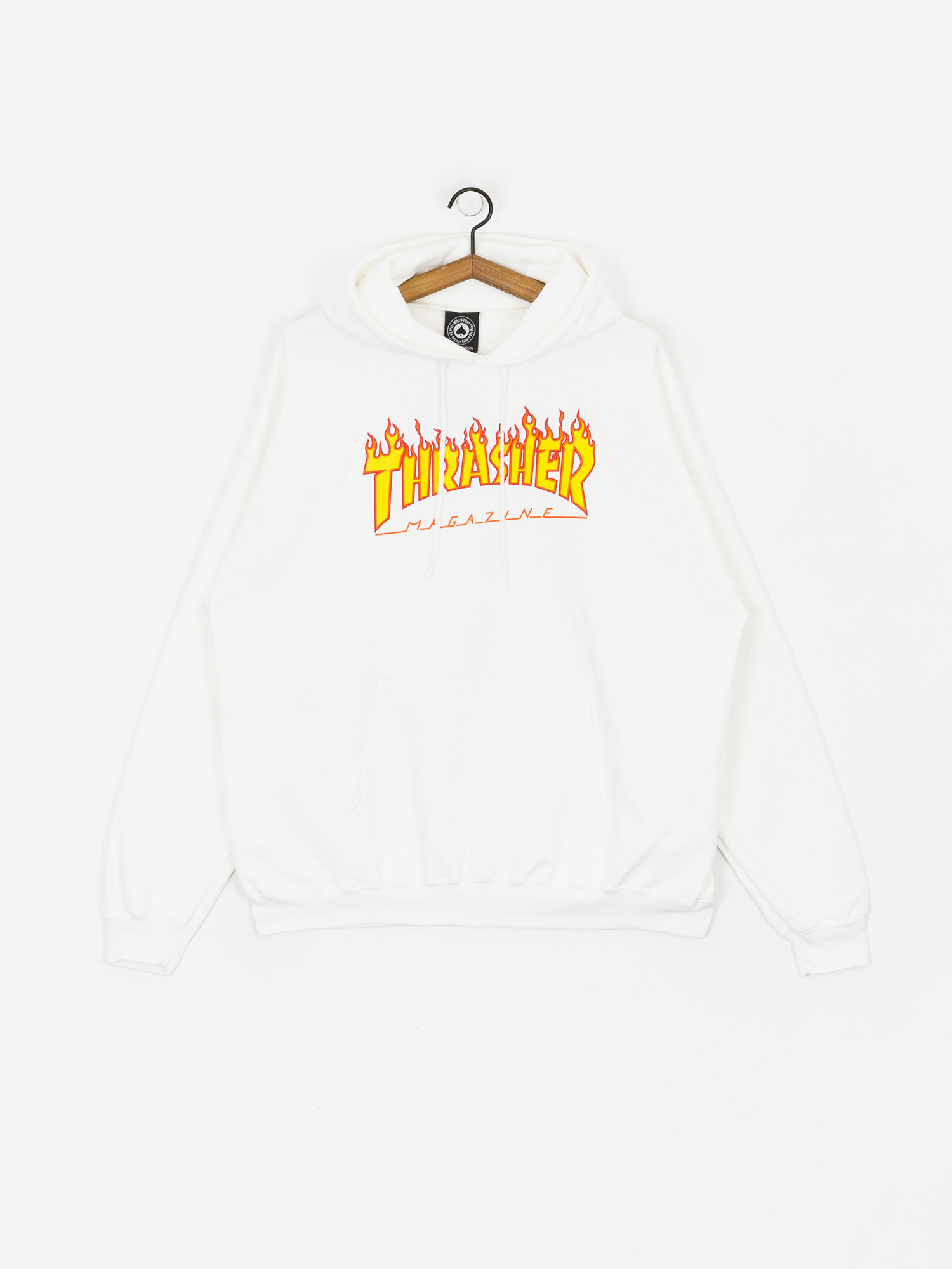 Thrasher Flame HD Hoody (white)