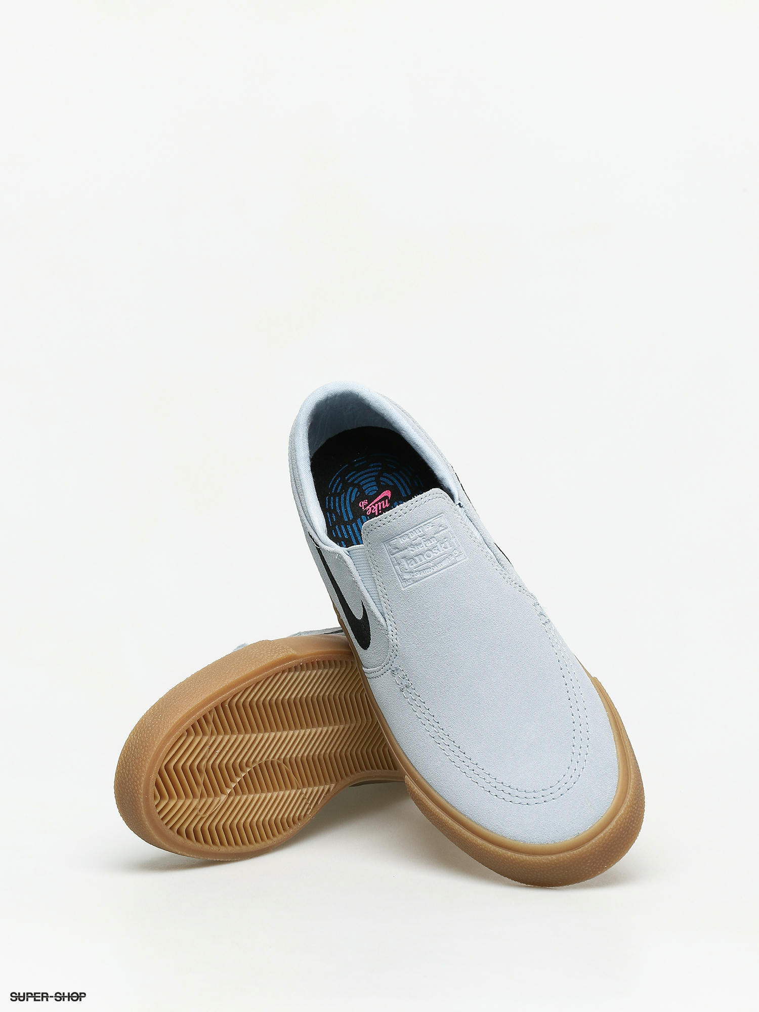 janoski slip on blue