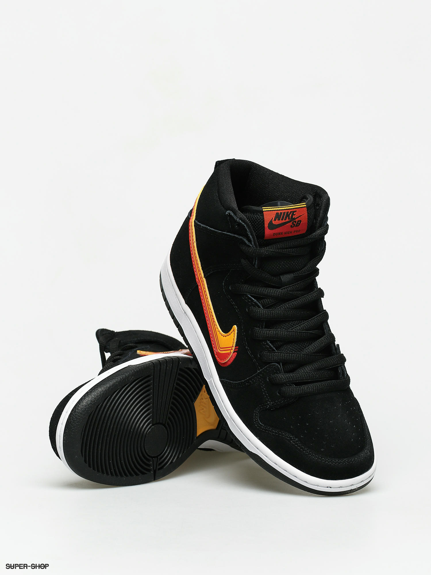 gold black nike dunks