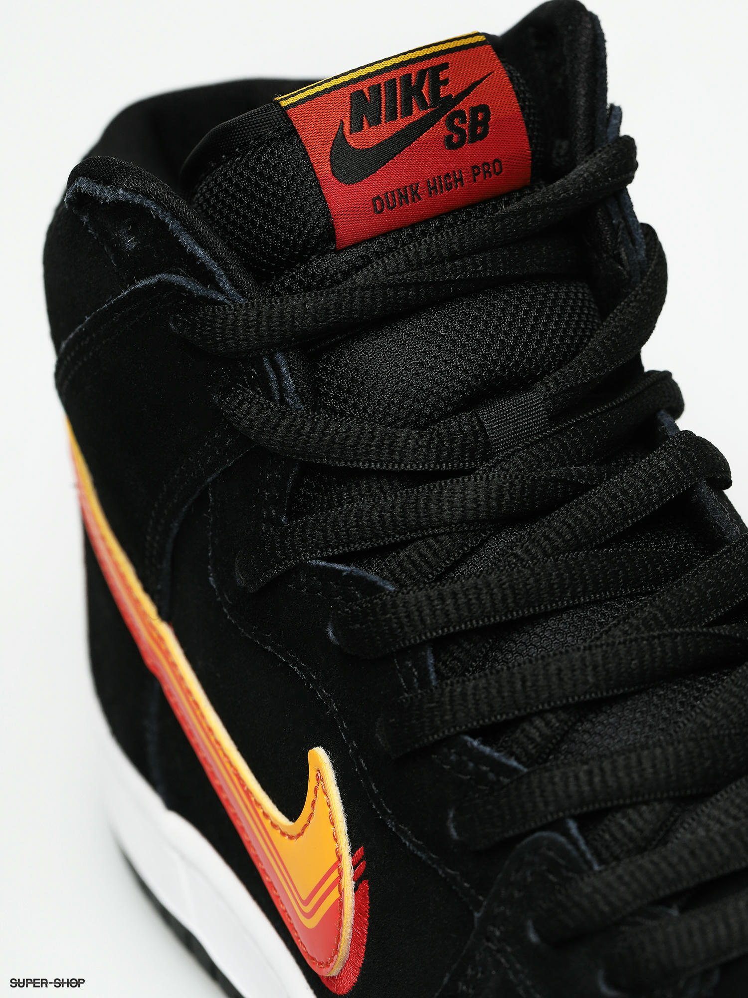 Nike SB Dunk High Pro Shoes (black/university gold team orange)