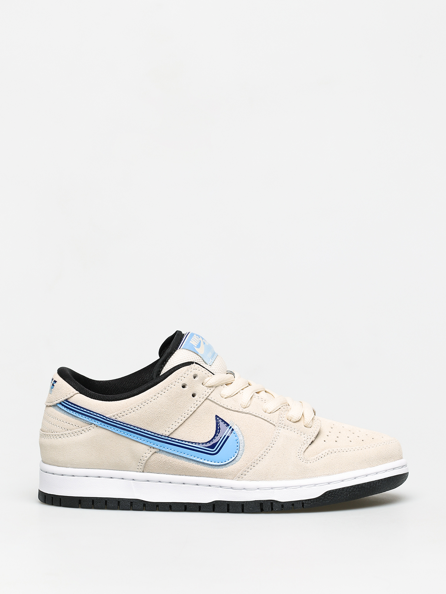 Nike SB Dunk Low Pro Shoes (light cream/deep royal blue)