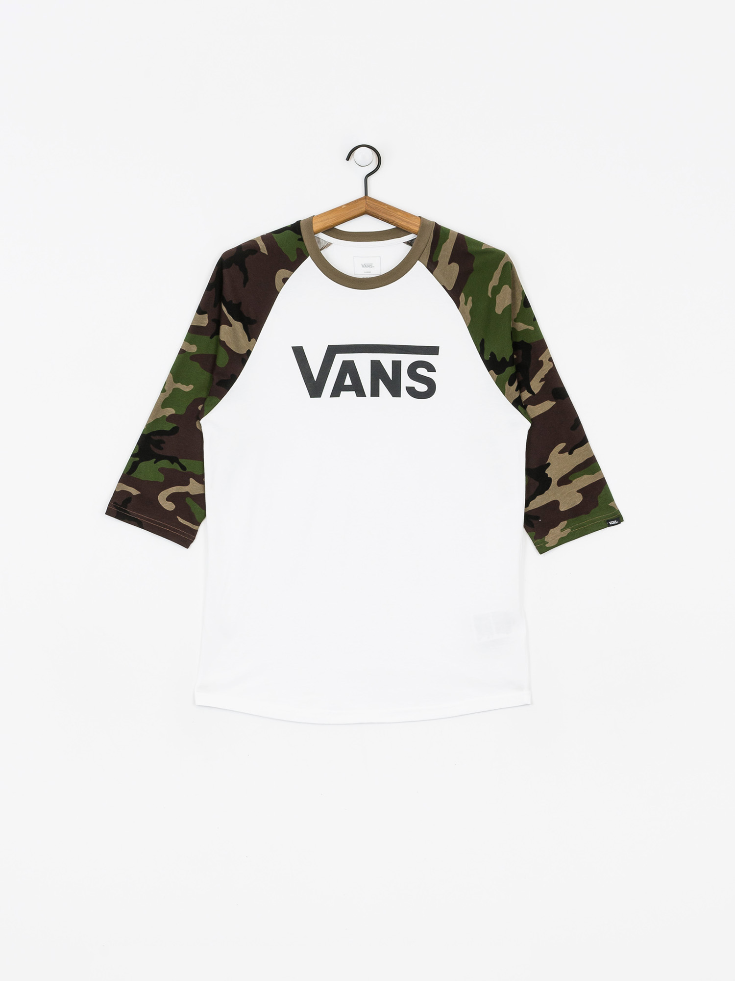 Vans Classic Raglan T-shirt (white/camo)
