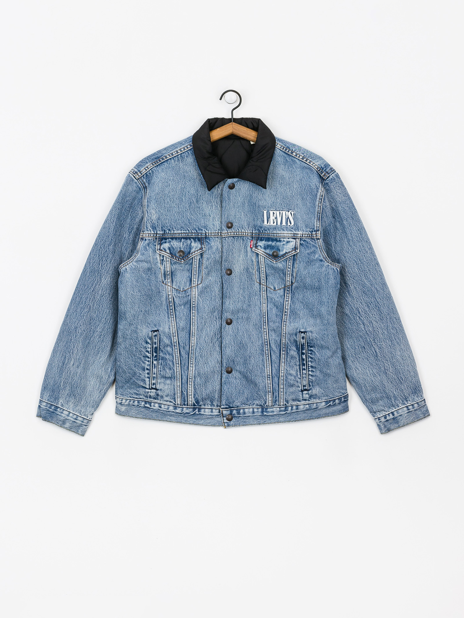 Levi's® Rvs Padded Trucker Surprise Reversible Jacket (harvest gold/fog/forged iro)