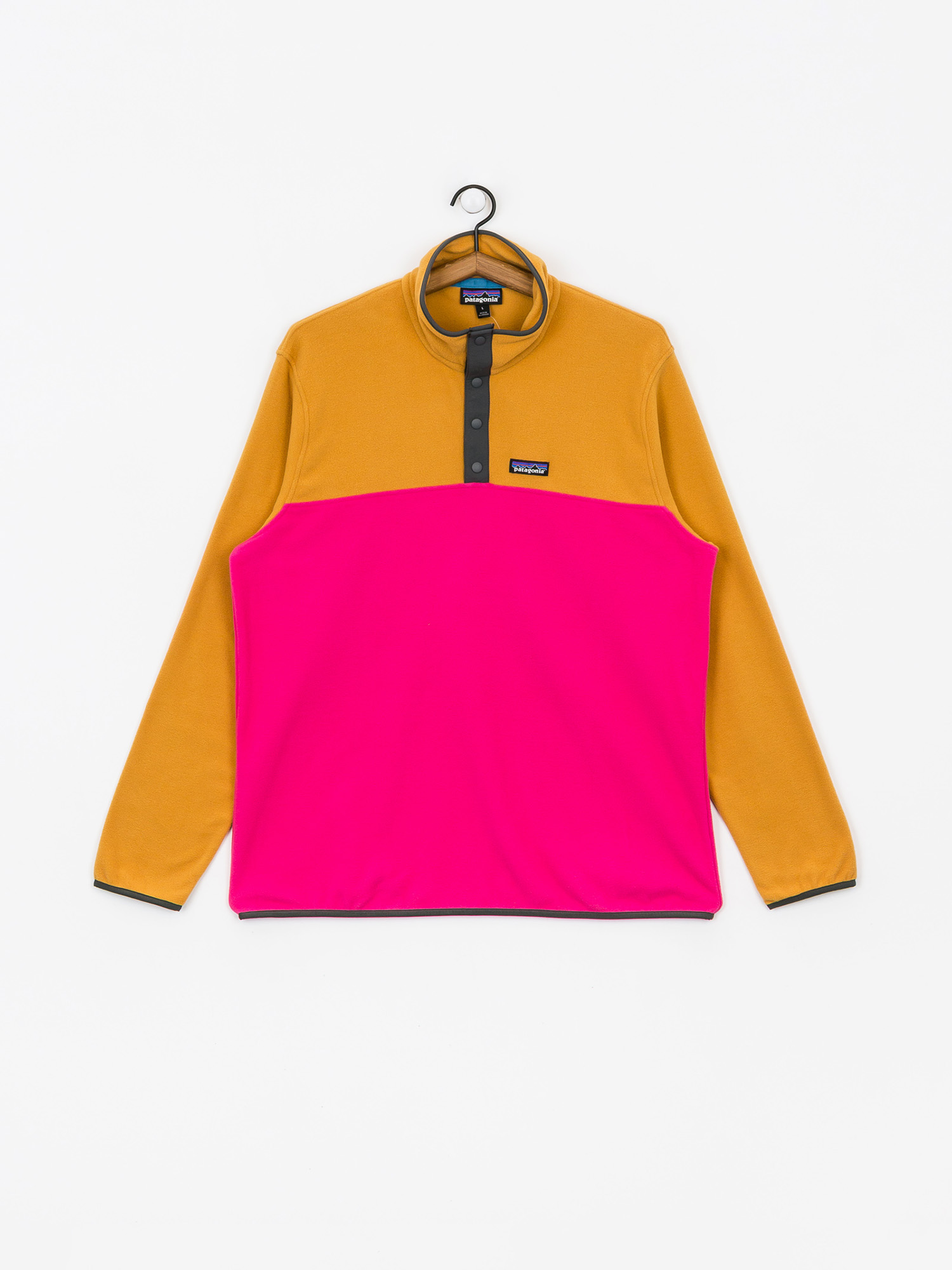 Mens Patagonia Micro D Snap T Fleece (ultra pink)