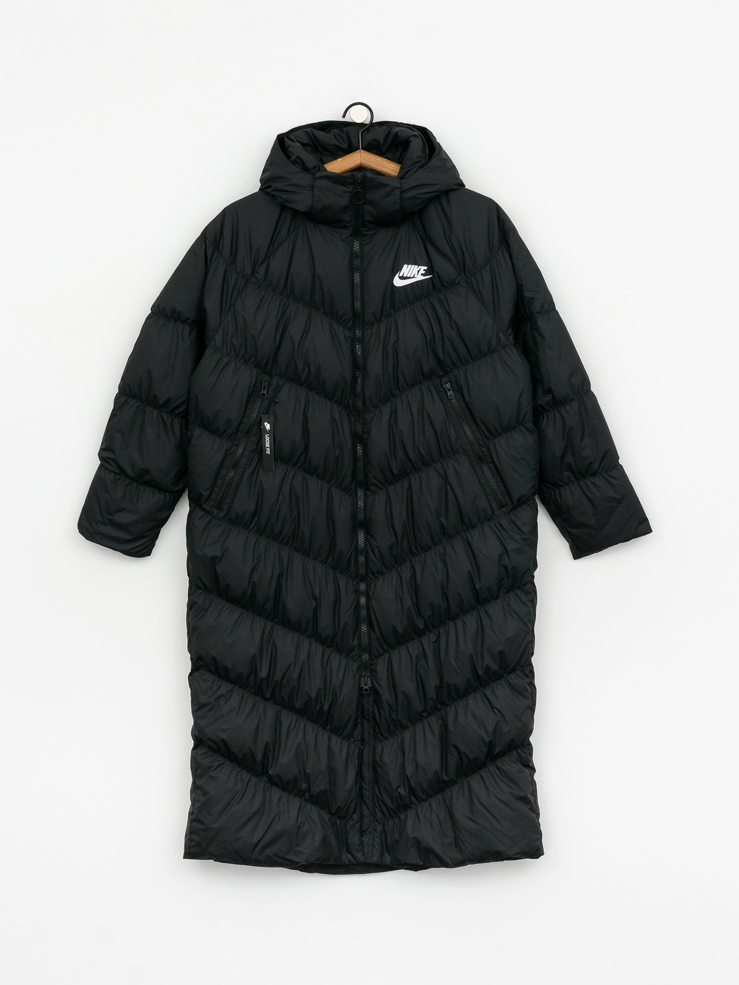Nike Dwn Fill Parka Long Stmt Coat Wmn - black (black/black/white)