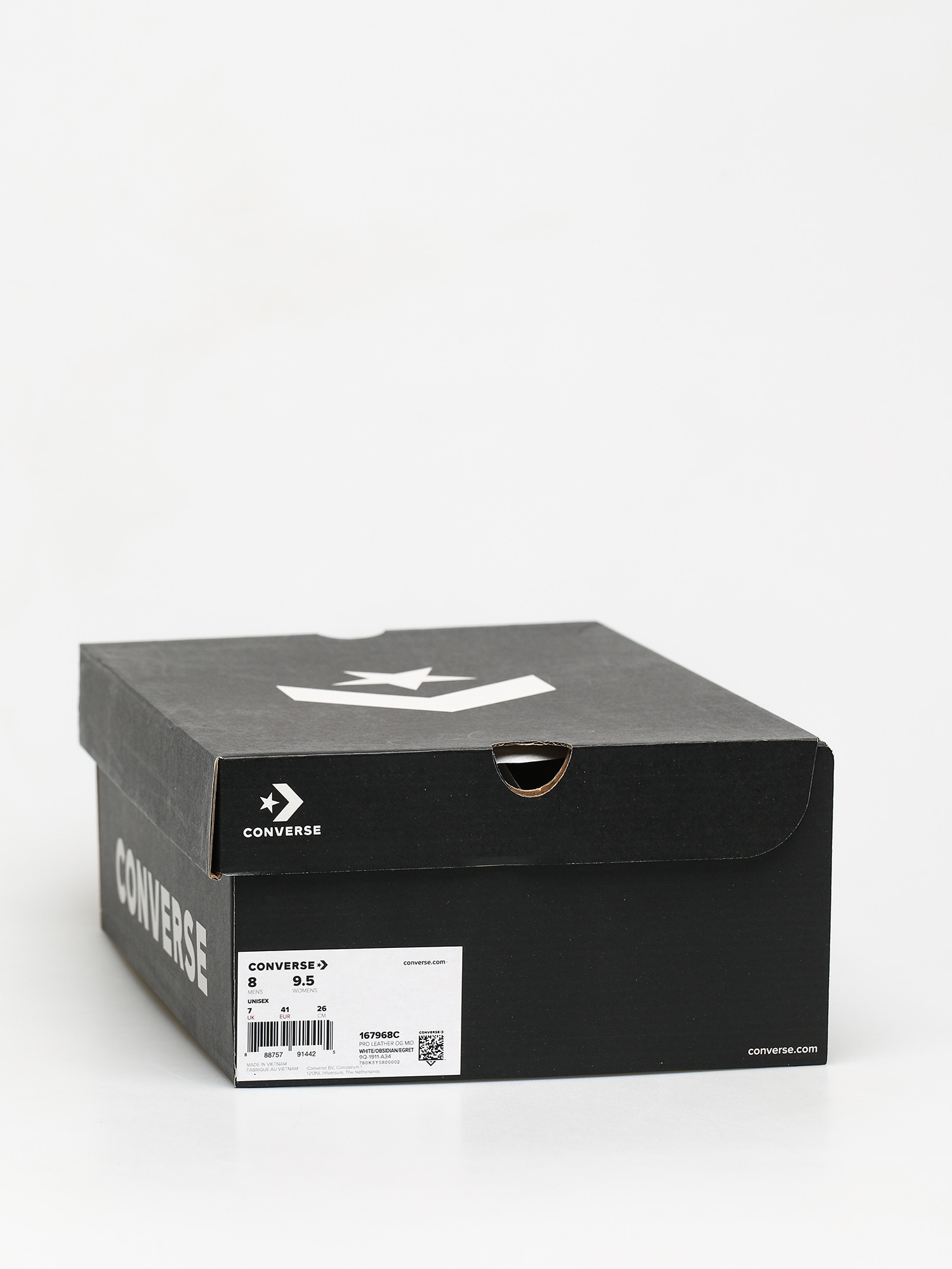converse pro leather white obsidian egret