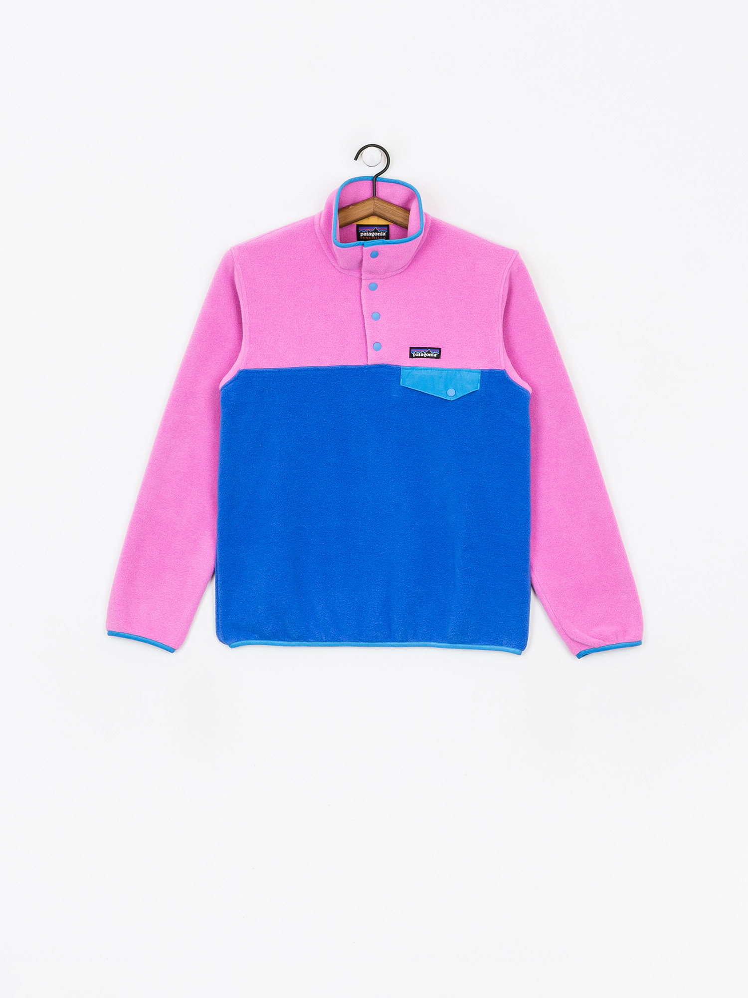Womens Patagonia Lightweight Synchilla Snap T Fleece (marble pink)