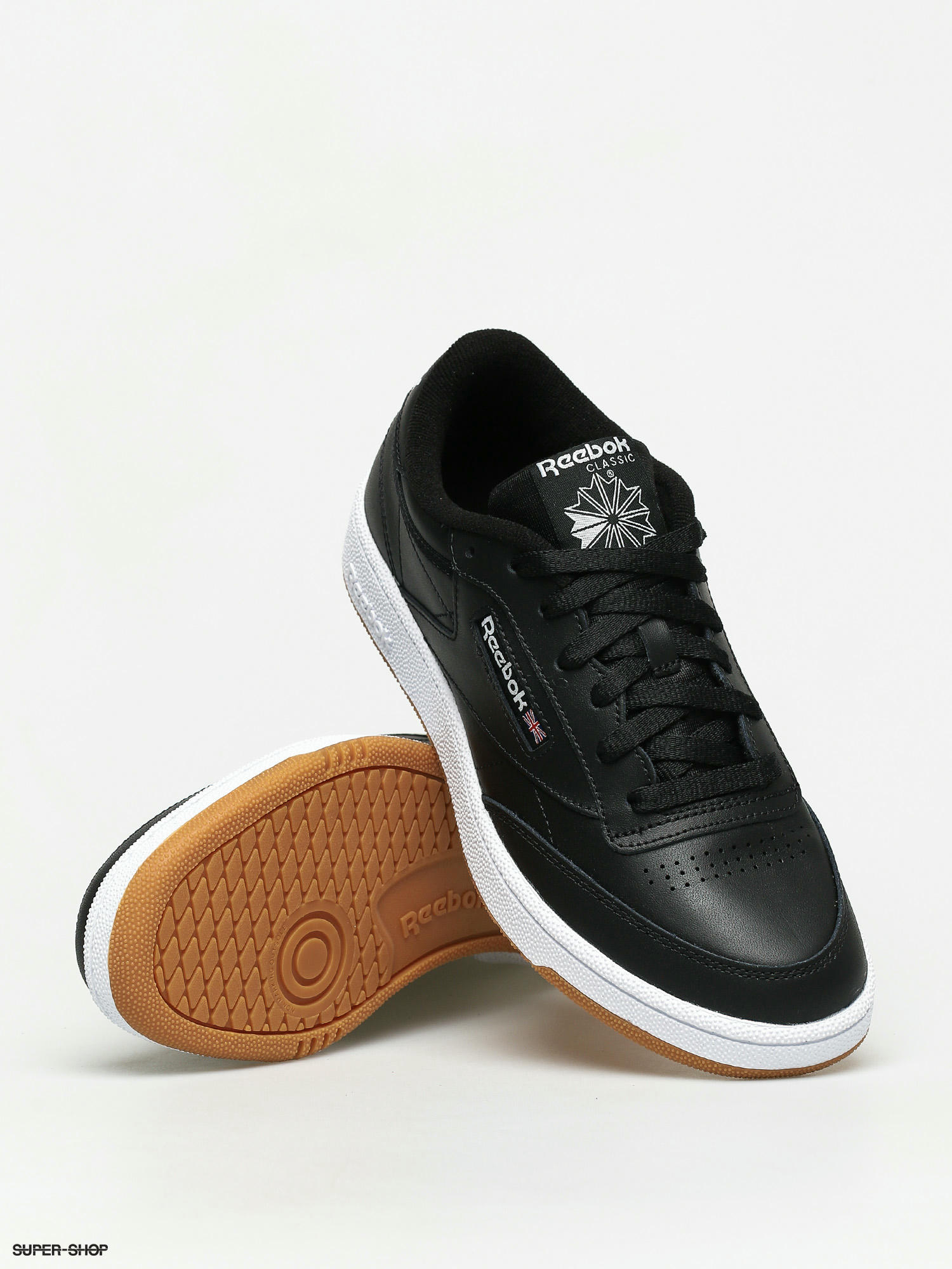 Reebok Club 85 Shoes (black/white/gum)