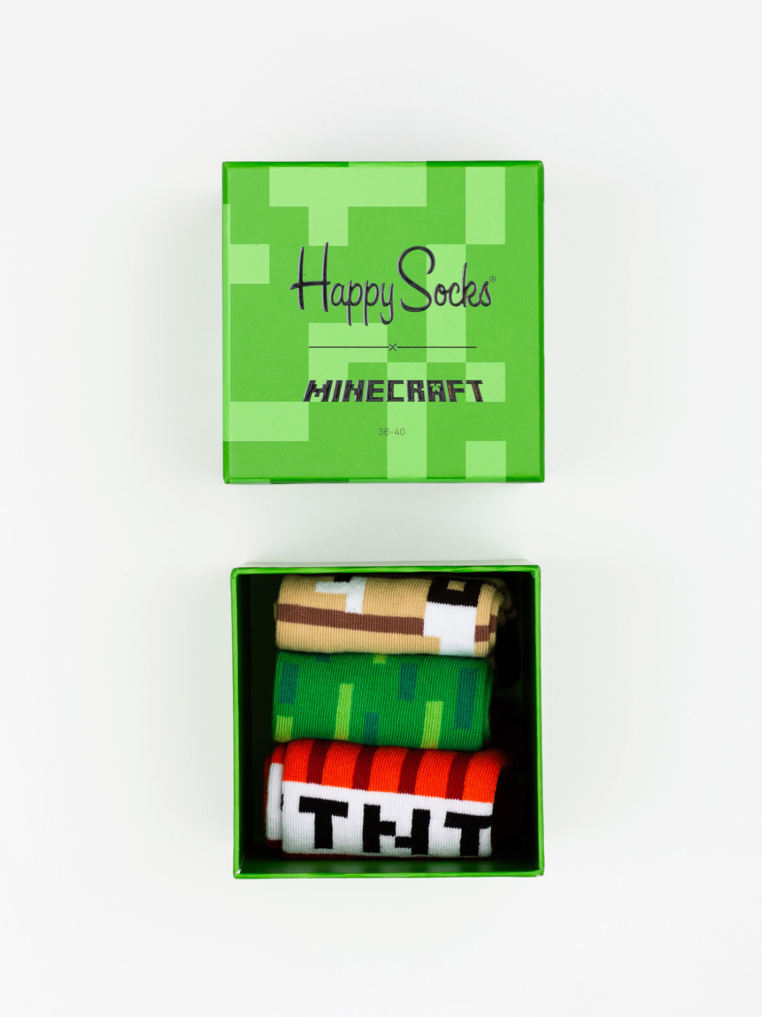 Happy Socks Minecraft Gift Box 3pk Socks (multi)