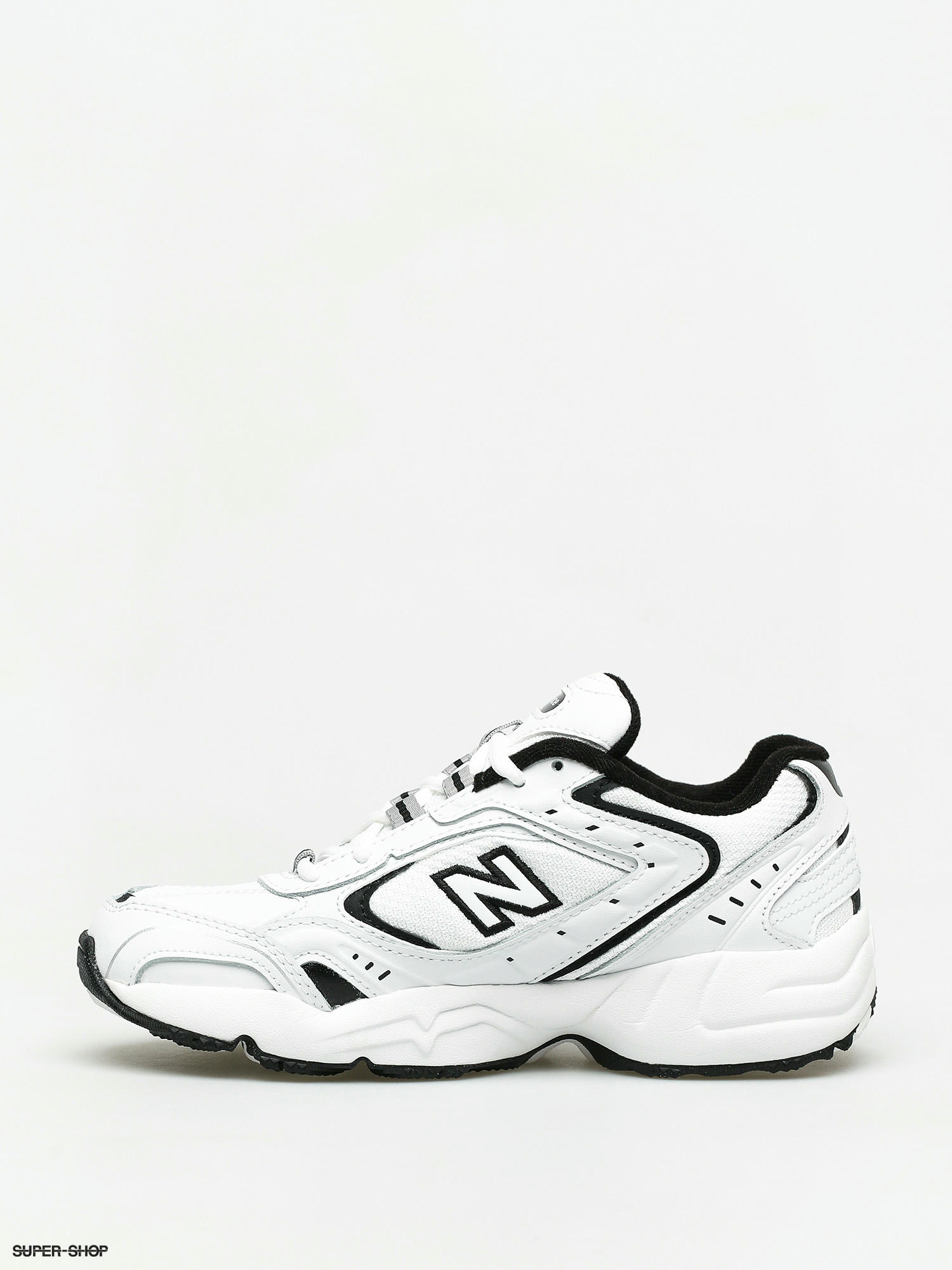 new balance 452 white & brown trainers