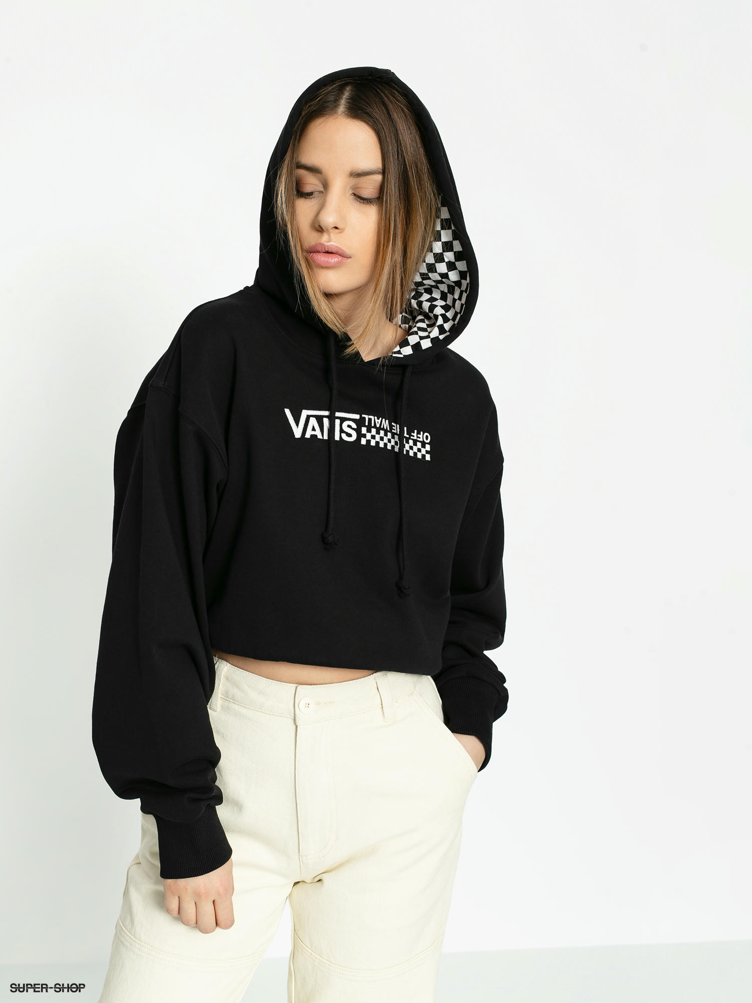 vans hoodie womens black