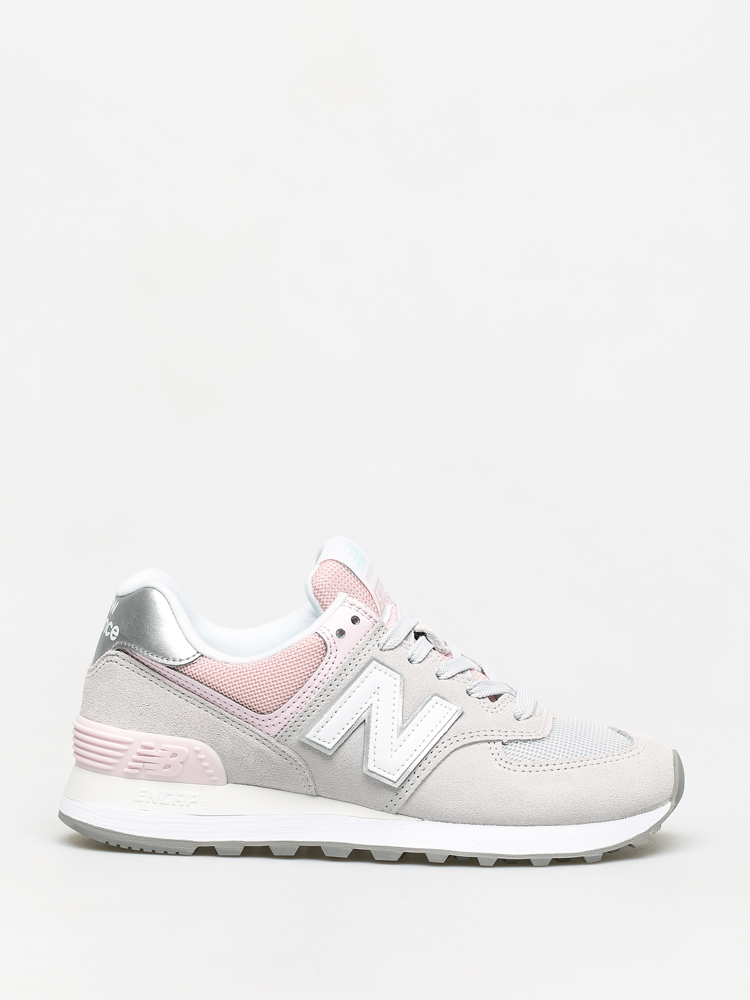 new balance 574 grey and pink