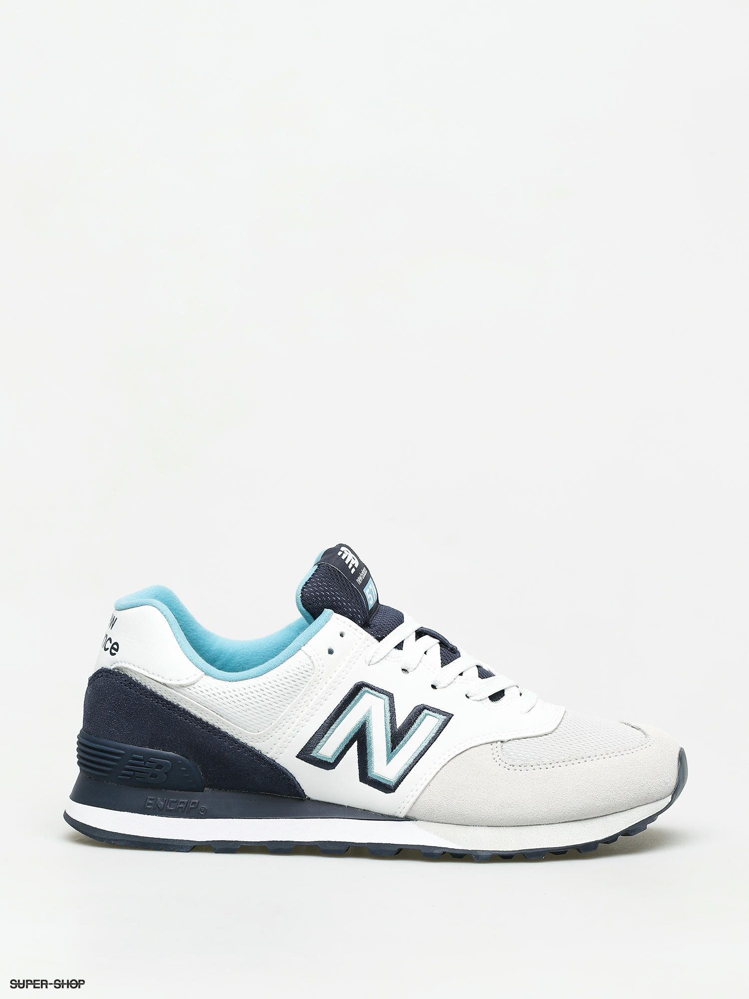 New Balance 574 Shoes (white/navy)