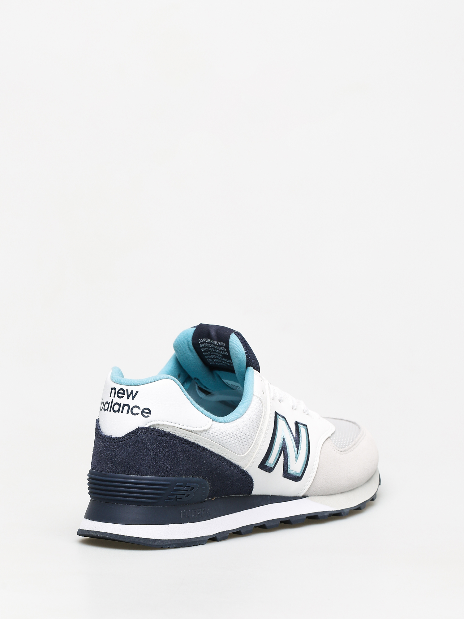 new balance 574 white and navy