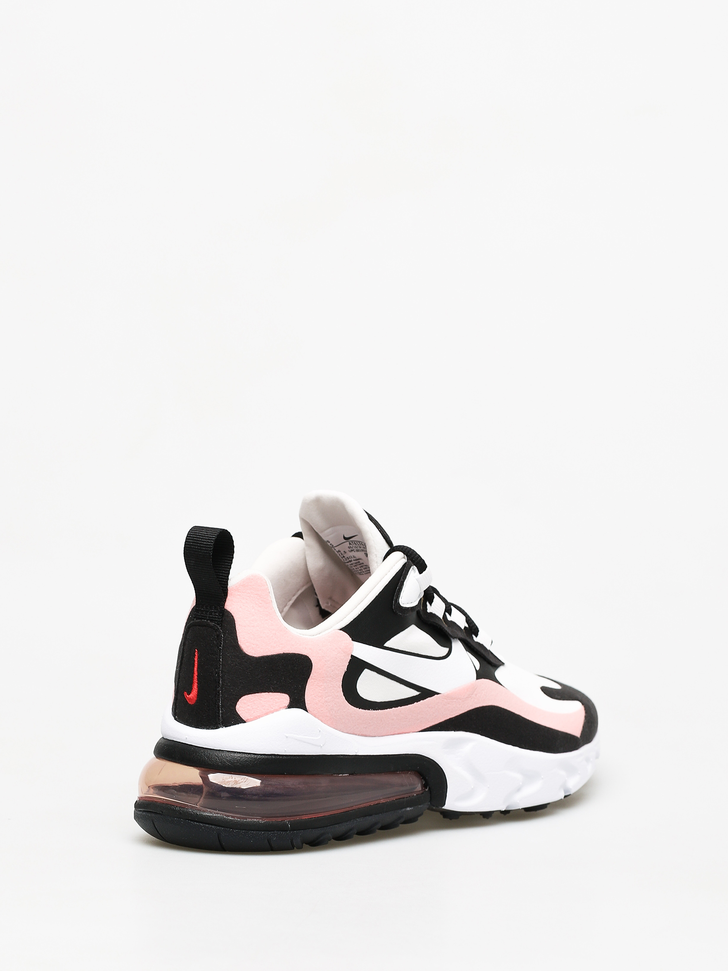 Nike Air Max 270 React Shoes Wmn (black/white bleached coral metallic gold)