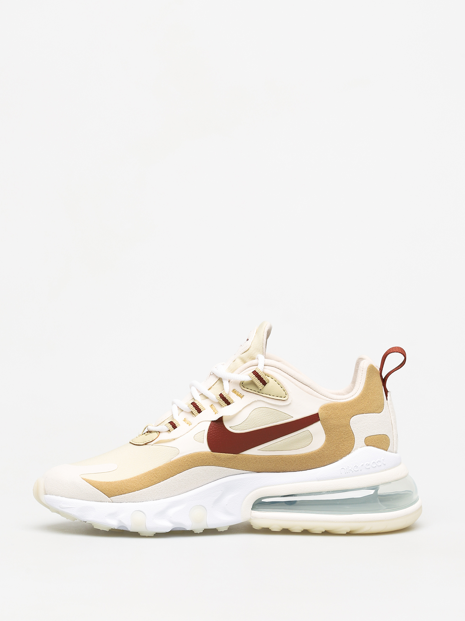 Nike Air Max 270 React Schuhe Wmn (team gold/cinnamon club gold pale ivory)