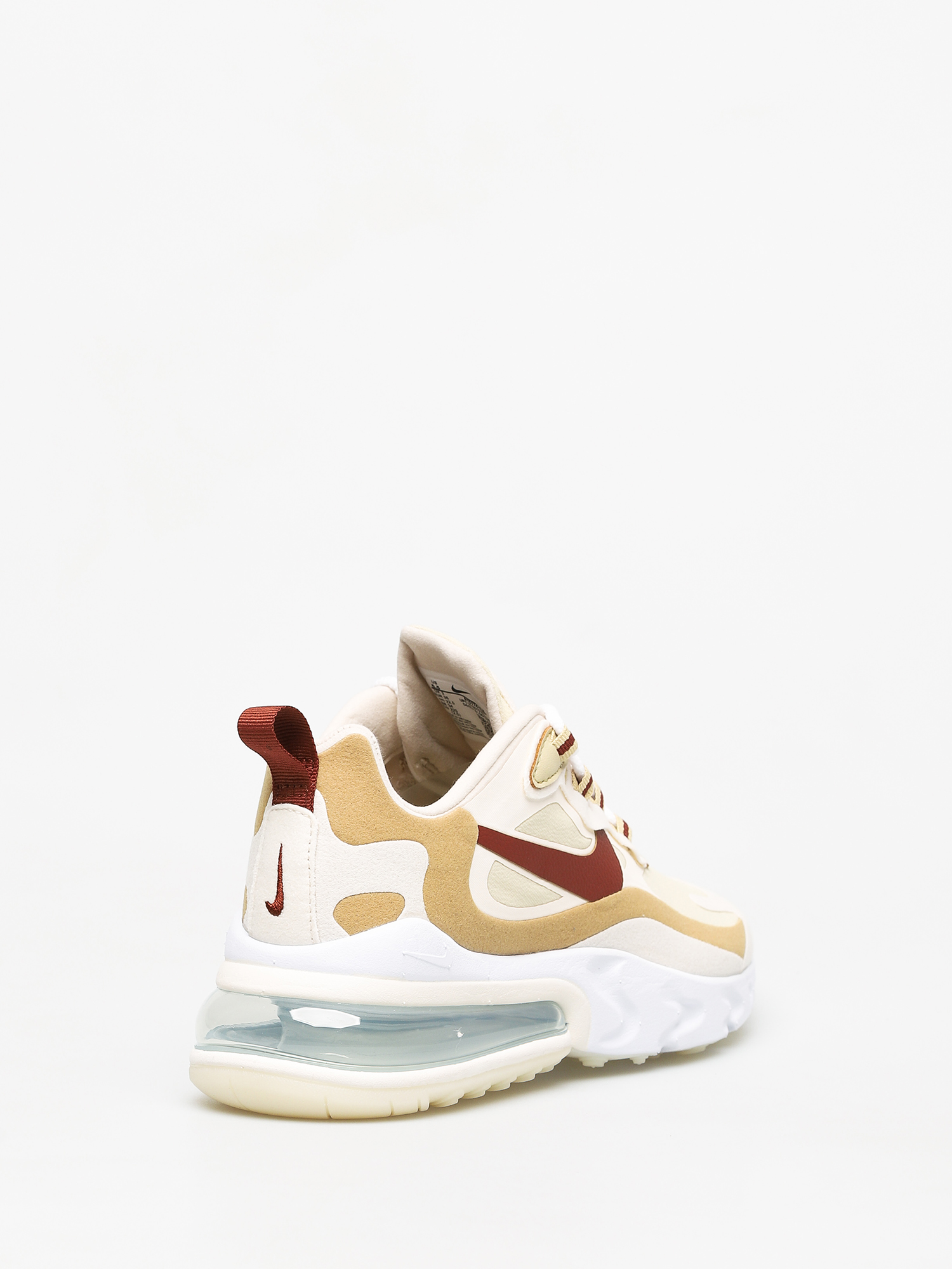 Nike Air Max 270 React Shoes Wmn (team gold/cinnamon club gold pale ivory)
