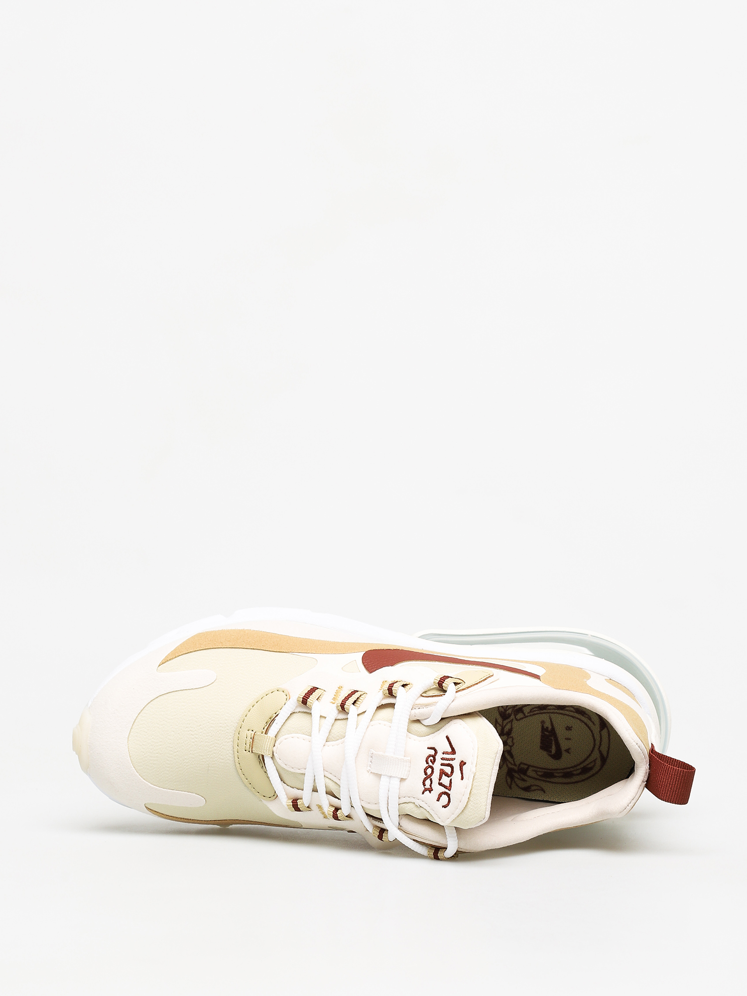 Nike Air Max 270 React Schuhe Wmn (team gold/cinnamon club gold pale ivory)