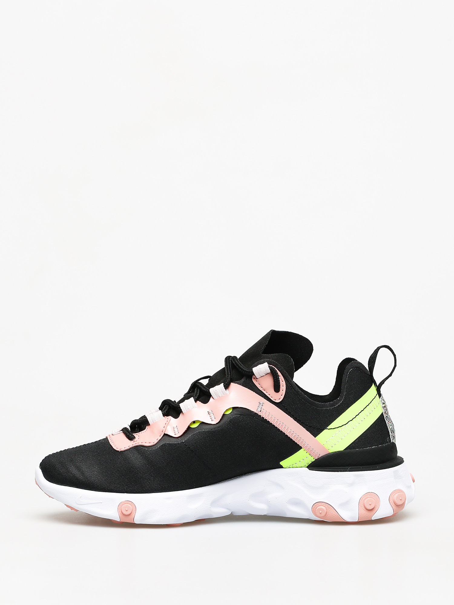 Nike React Element 55 Premium Shoes Wmn (black/volt coral stardust)