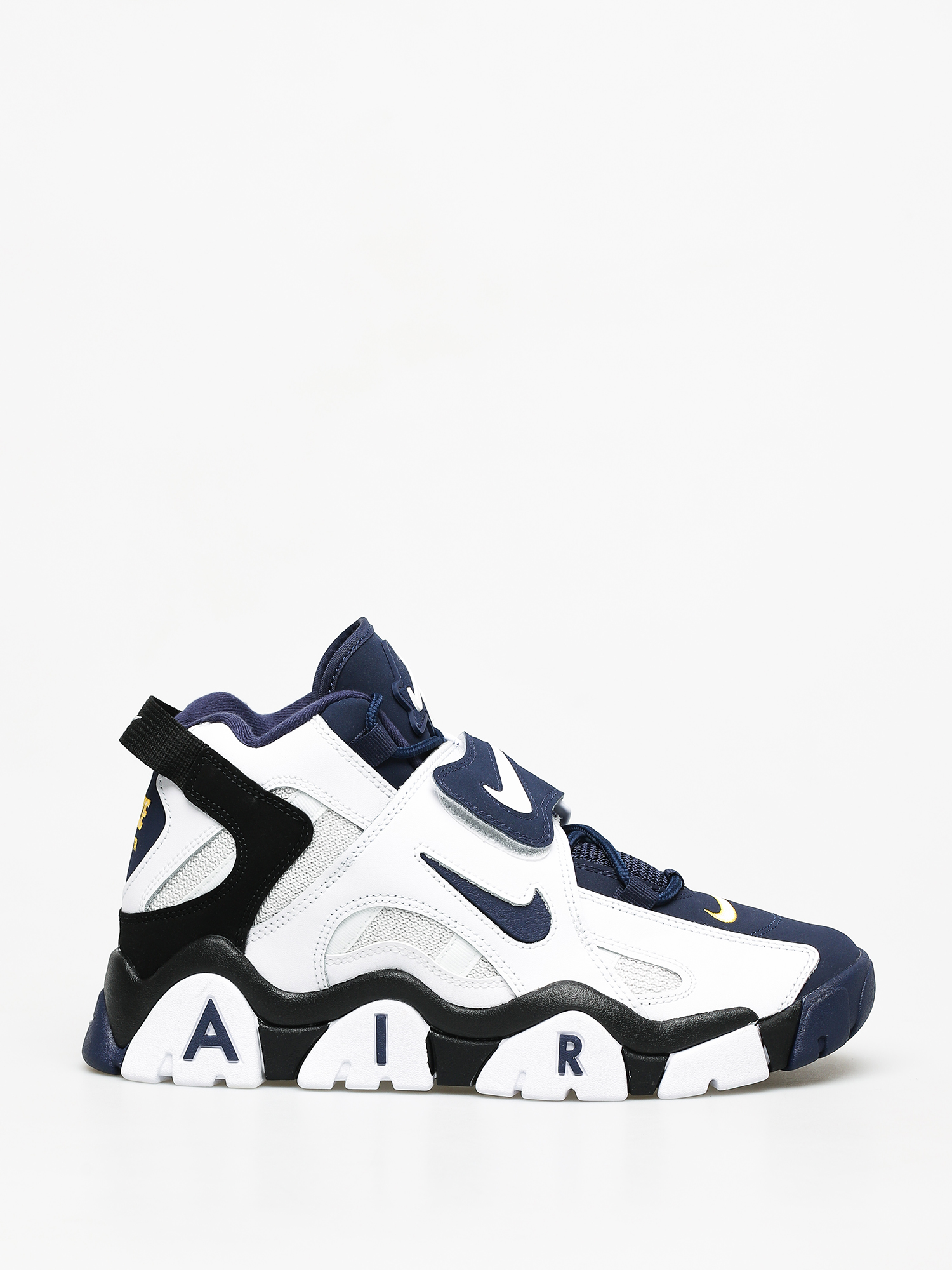 nike air barrage mid white laser orange