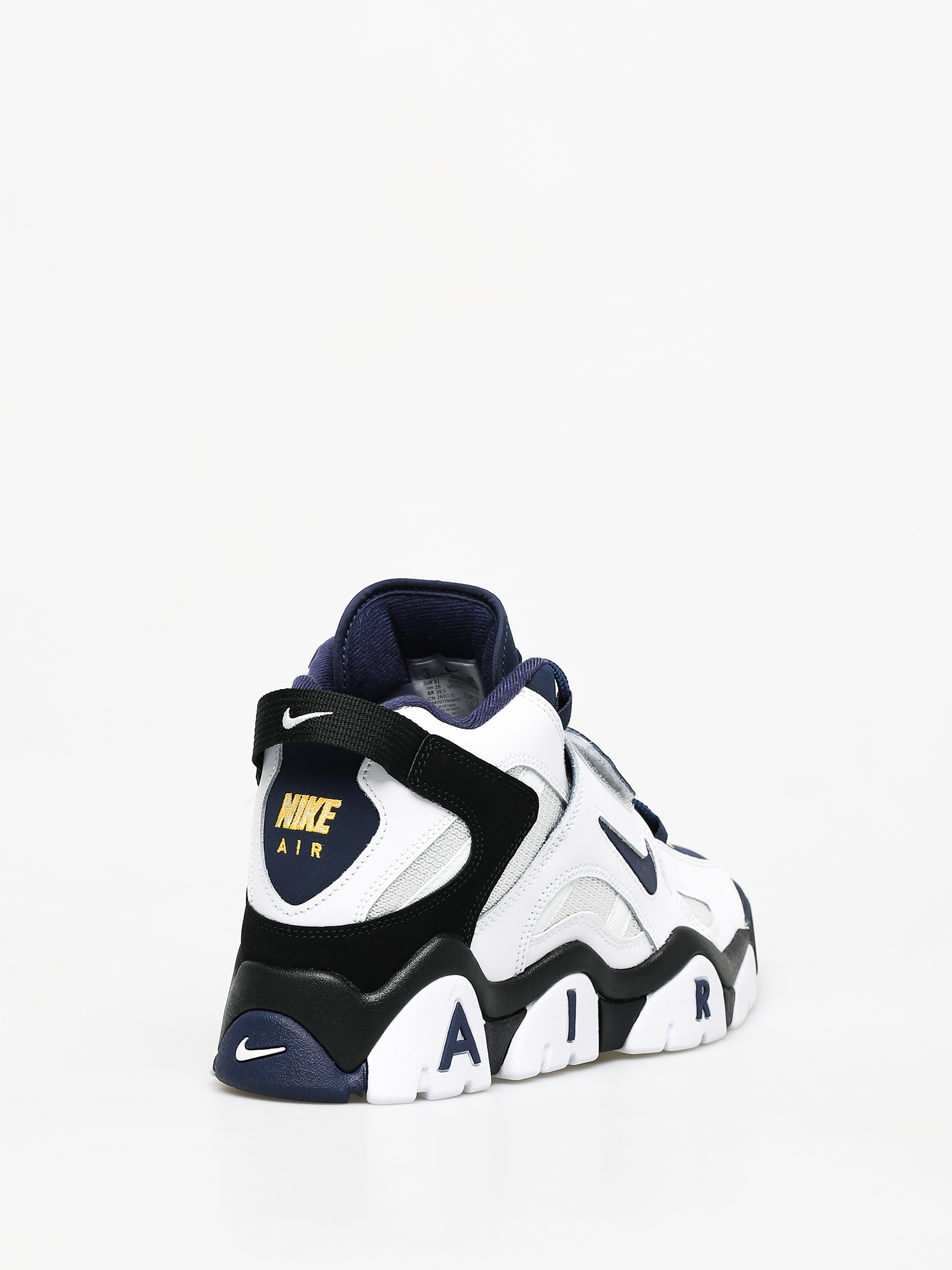 nike air barrage mid white laser orange