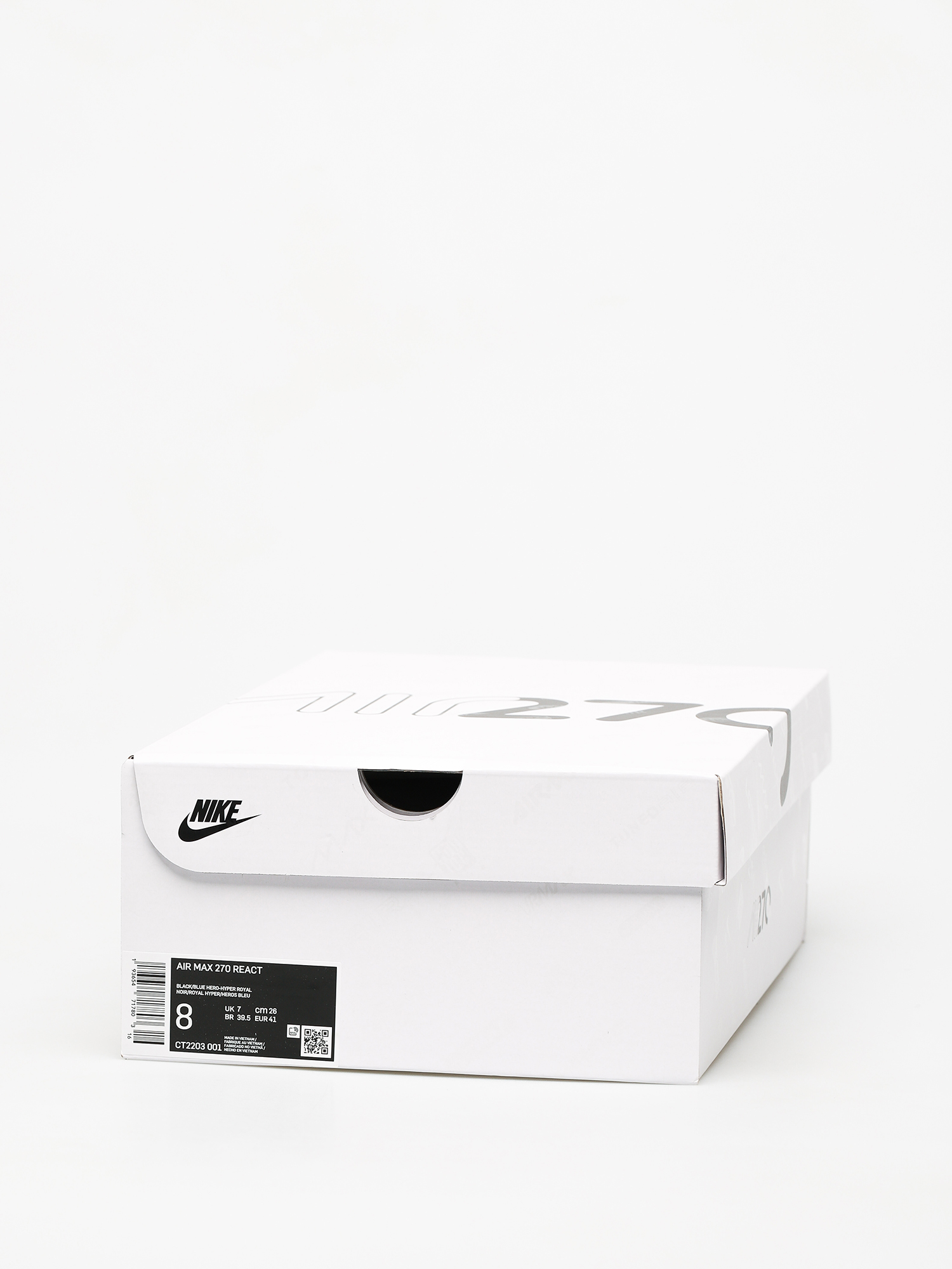 Nike Air Max 270 React Shoes (black/blue hero hyper royal cool grey)