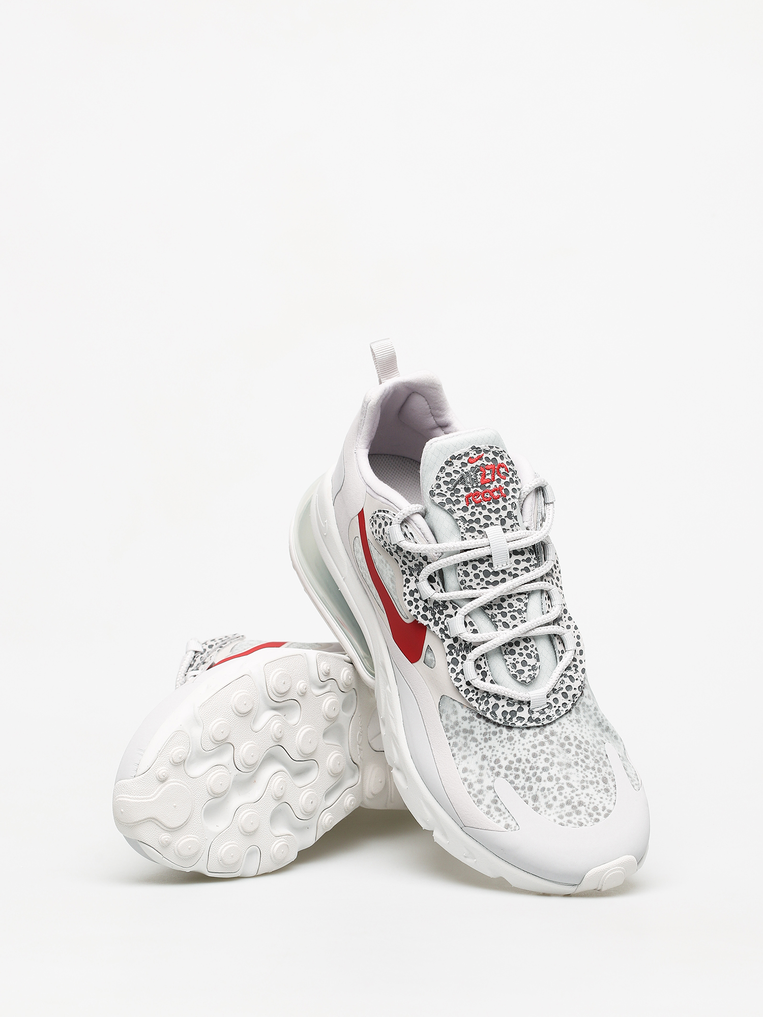 Nike Air Max 270 React Shoes (neutral grey/university red lt graphite)