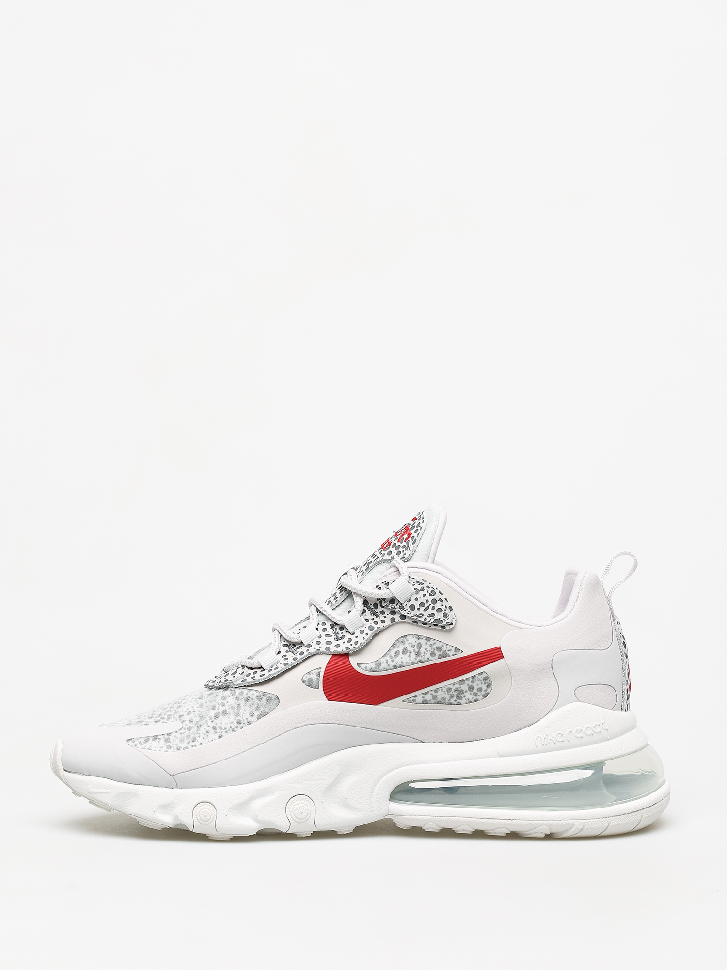 Nike Air Max 270 React Shoes (neutral grey/university red lt graphite)