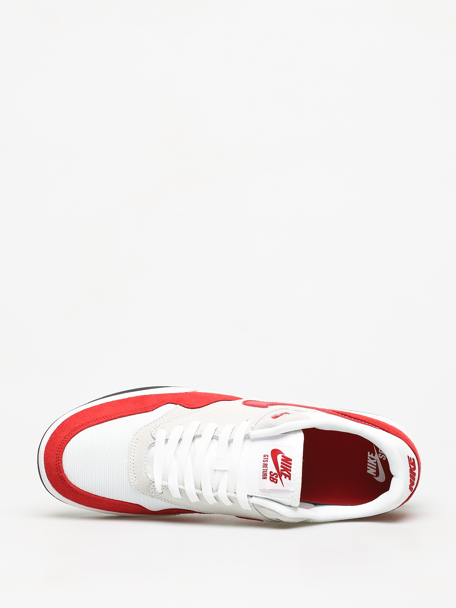 nike sb janoski platinum & red suede skate shoes