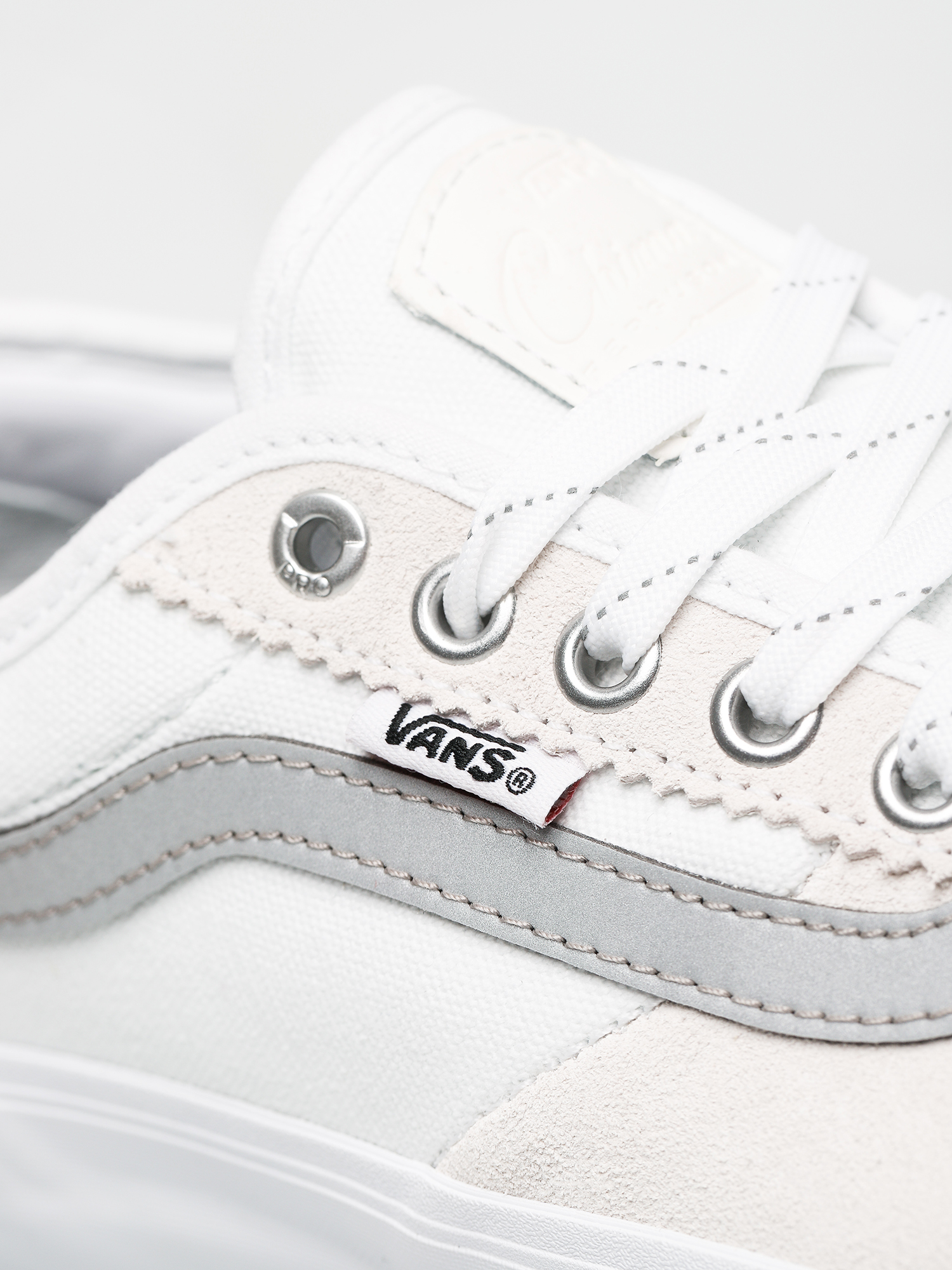 vans reflective white