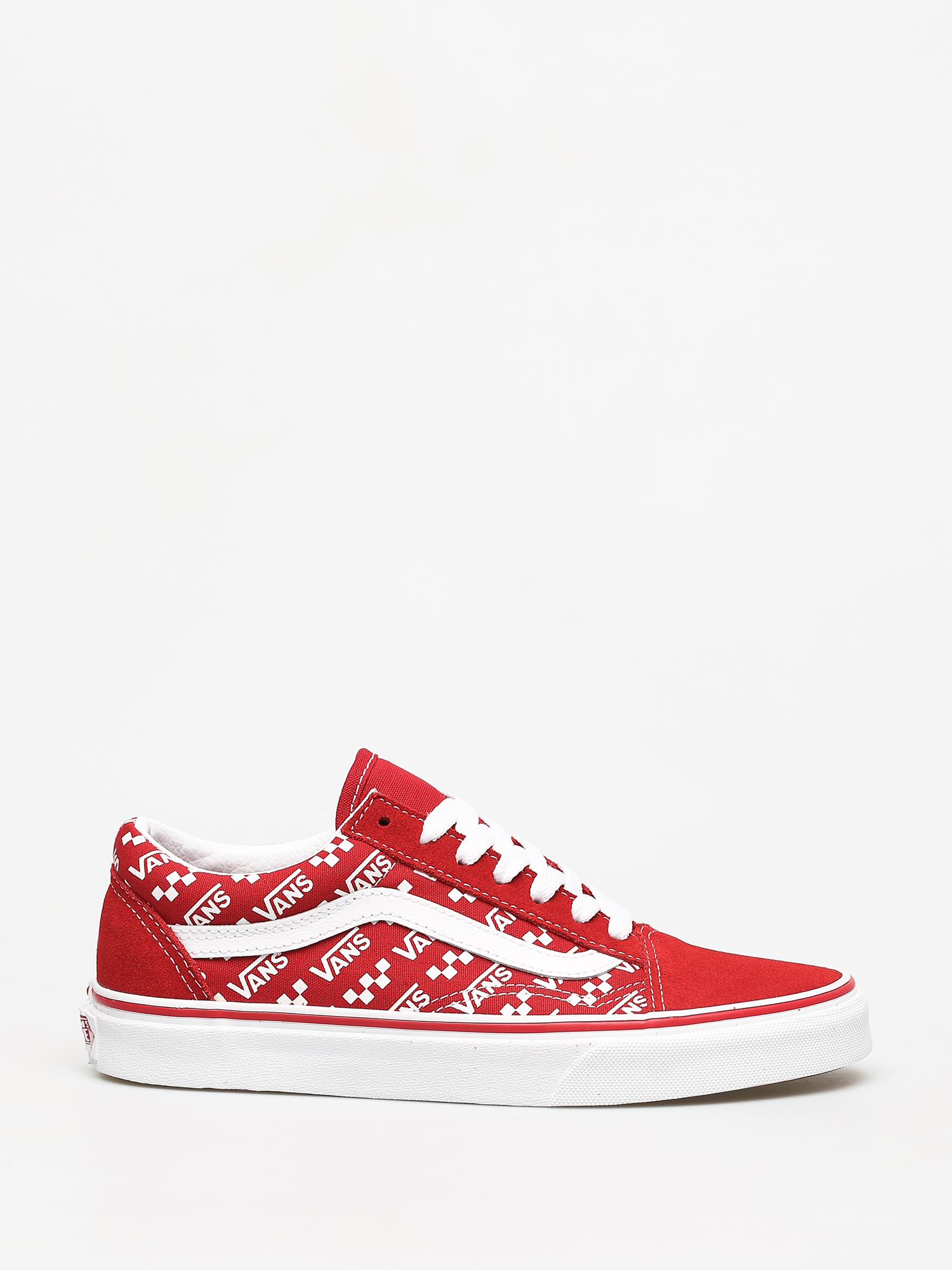 Vans Old Skool Shoes red (rcngrd/trwht)