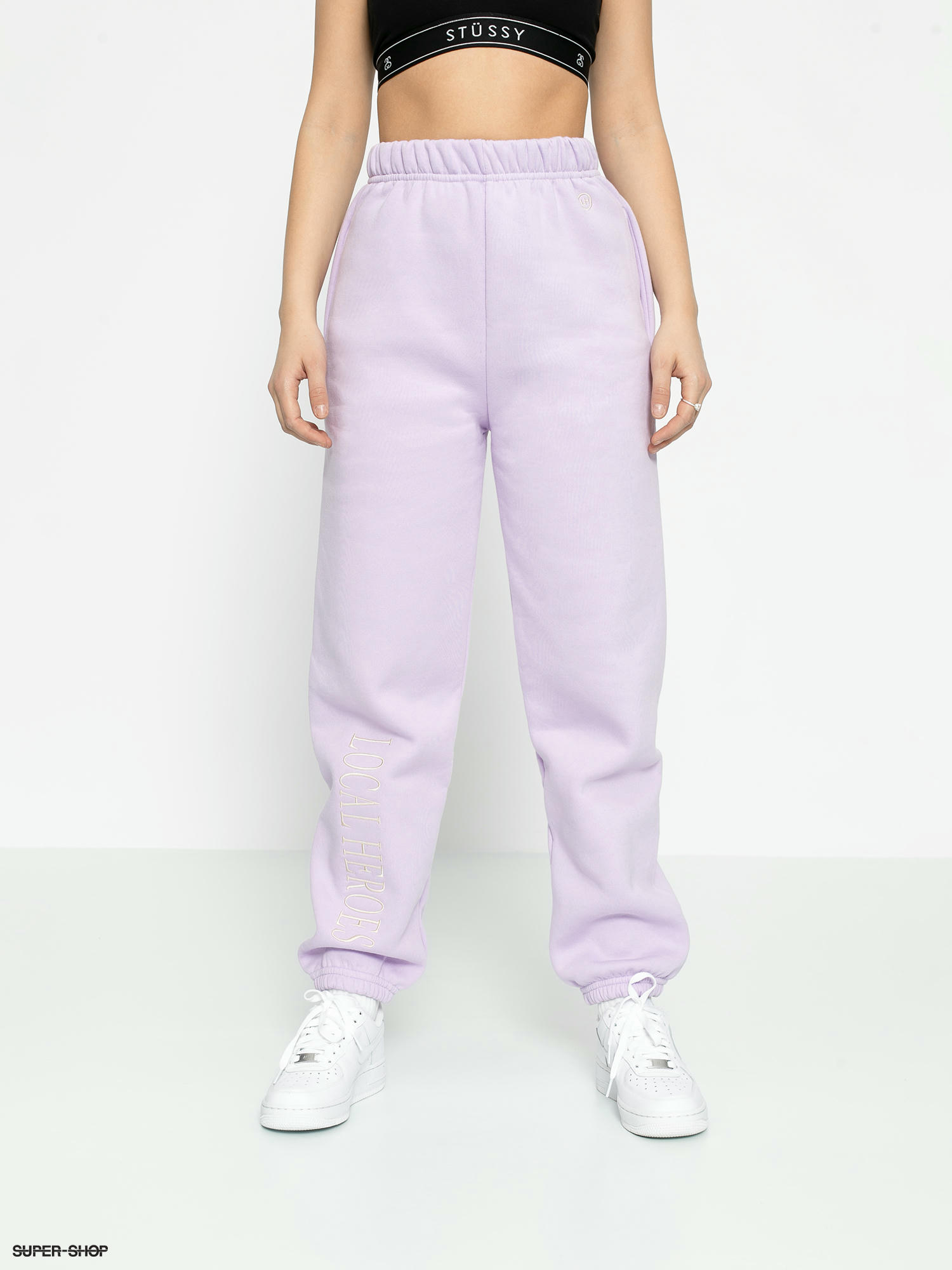 lilac sweatpants