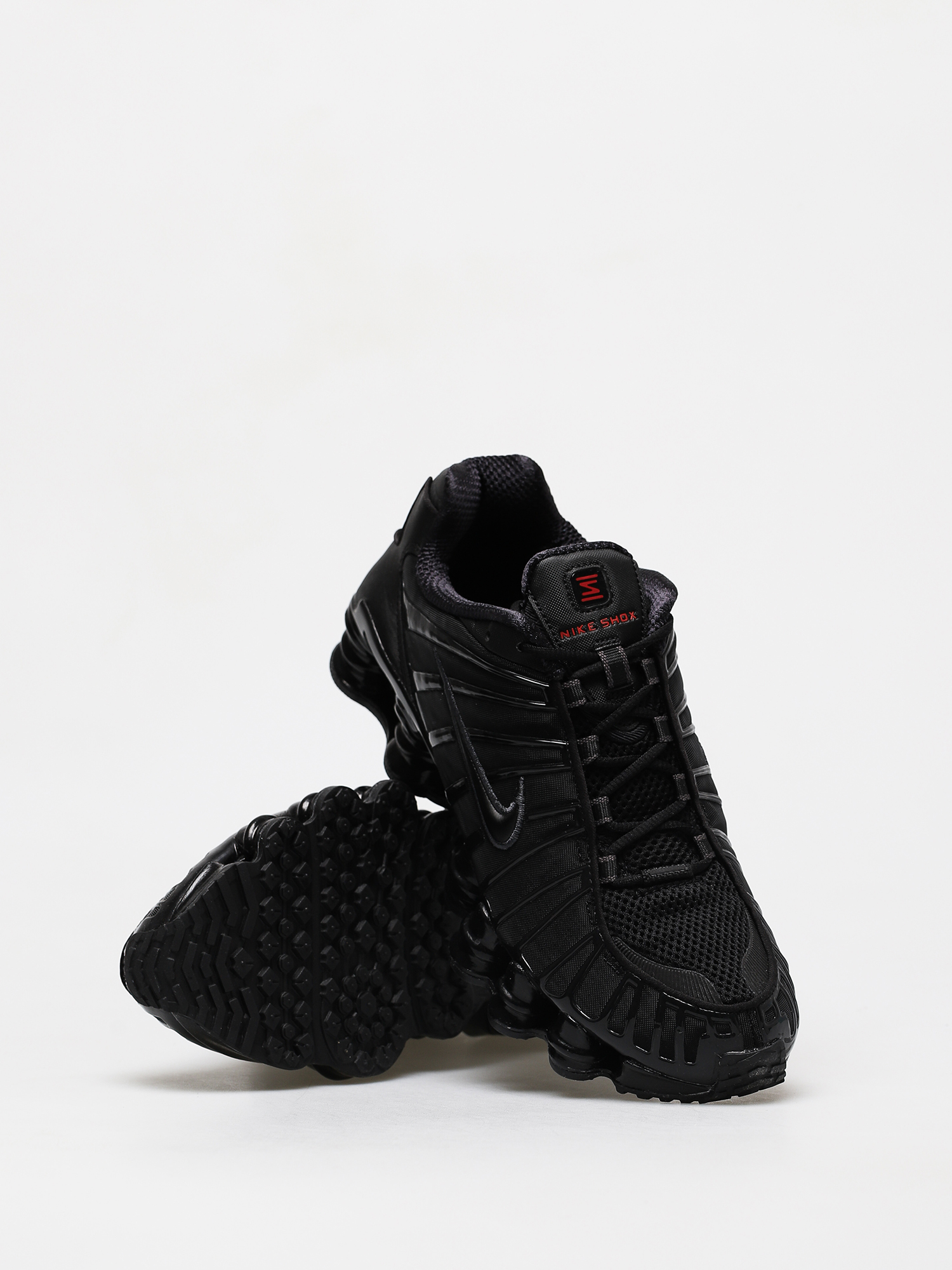 Nike Shox Tl Shoes - black (black/black mtlc hematite max orange) 