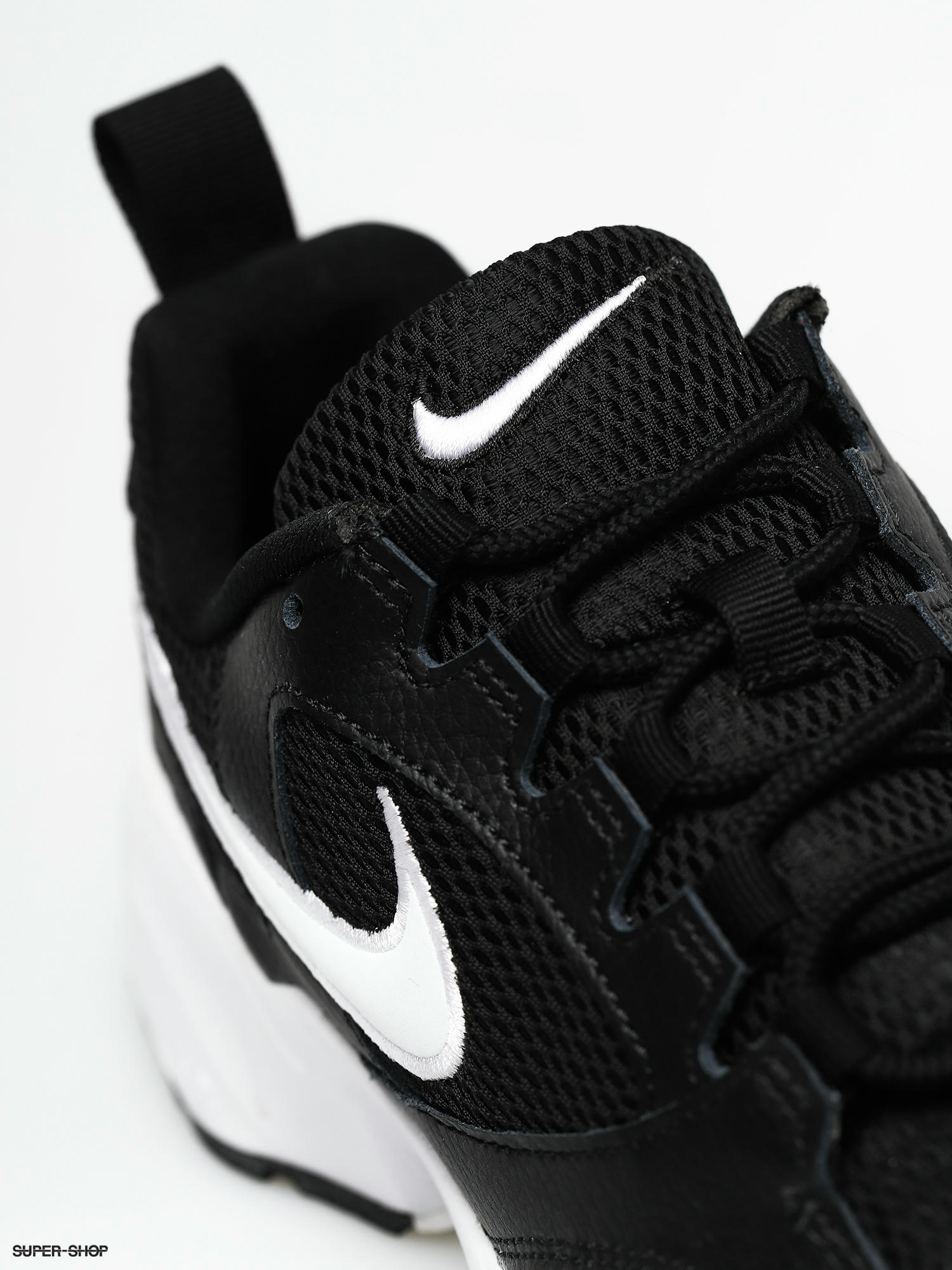 nike black air heights trainers