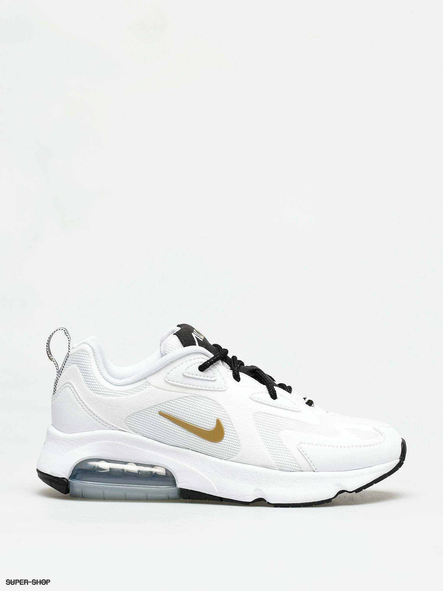 white black and gold air max