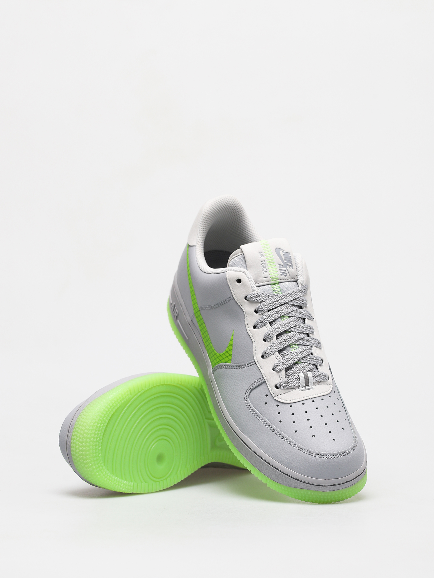 Nike Air Force 1 07 Lv8 Shoes (wolf grey/ghost green photon dust black)
