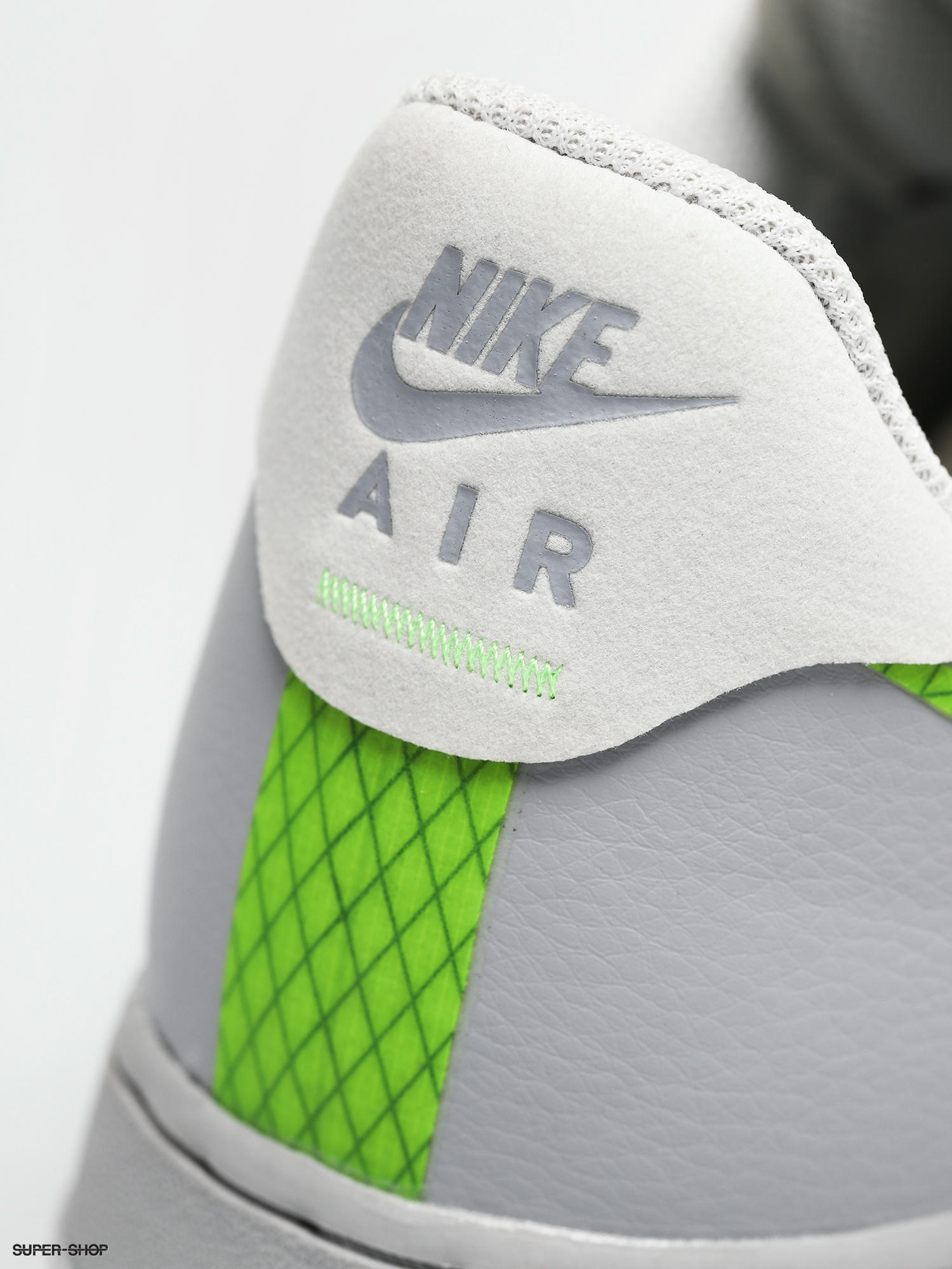 nike air force 1 grey and neon green
