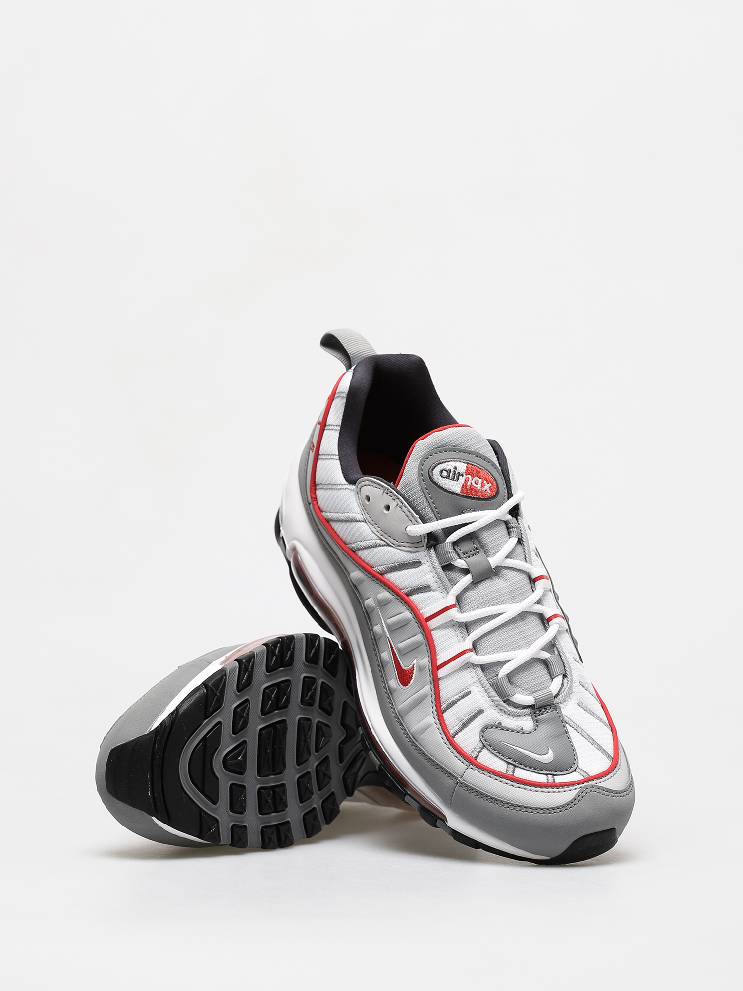 Nike Air Max 98 Shoes (particle grey/track red iron grey)