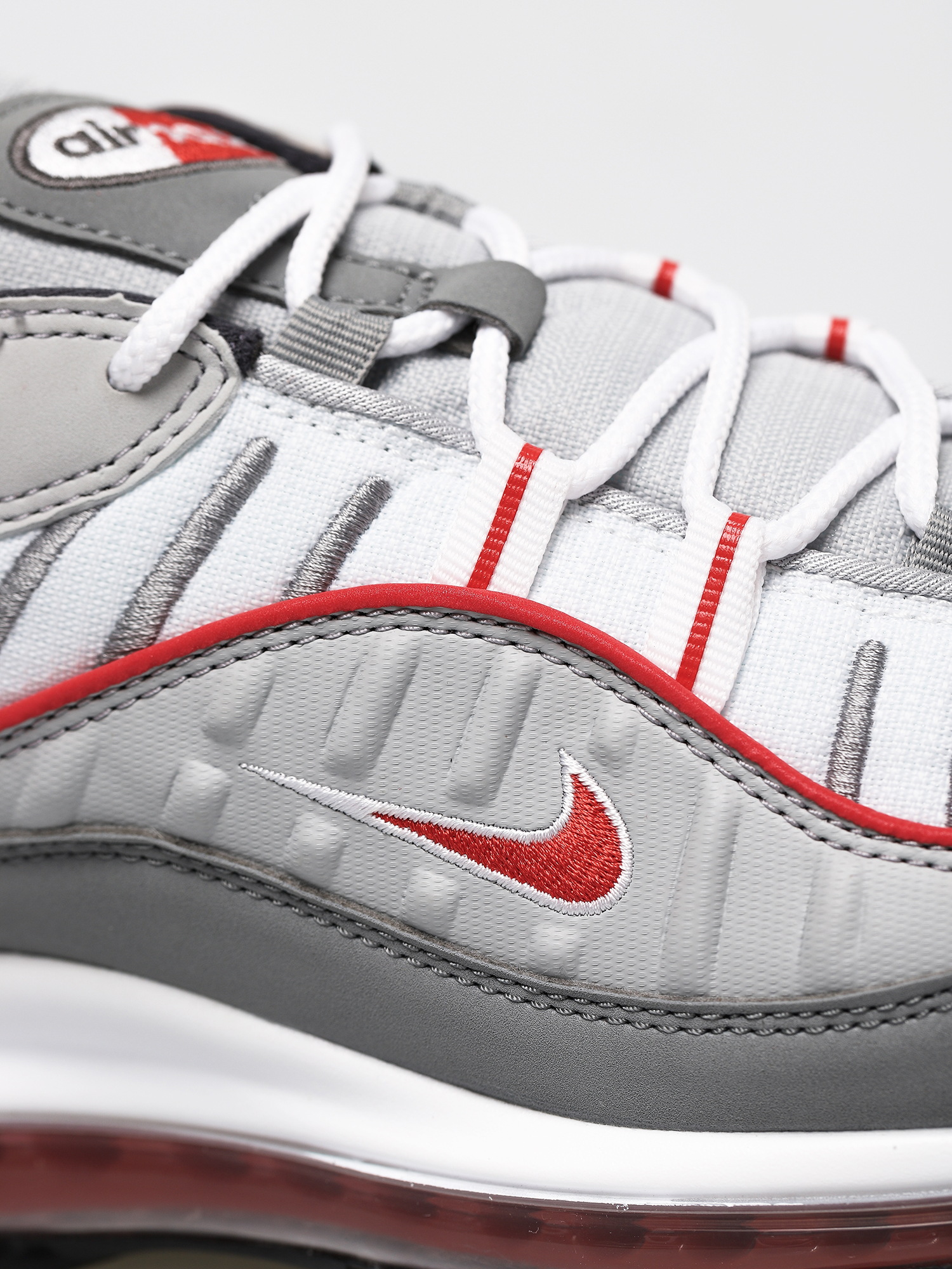 Nike Air Max 98 Shoes (particle grey/track red iron grey)