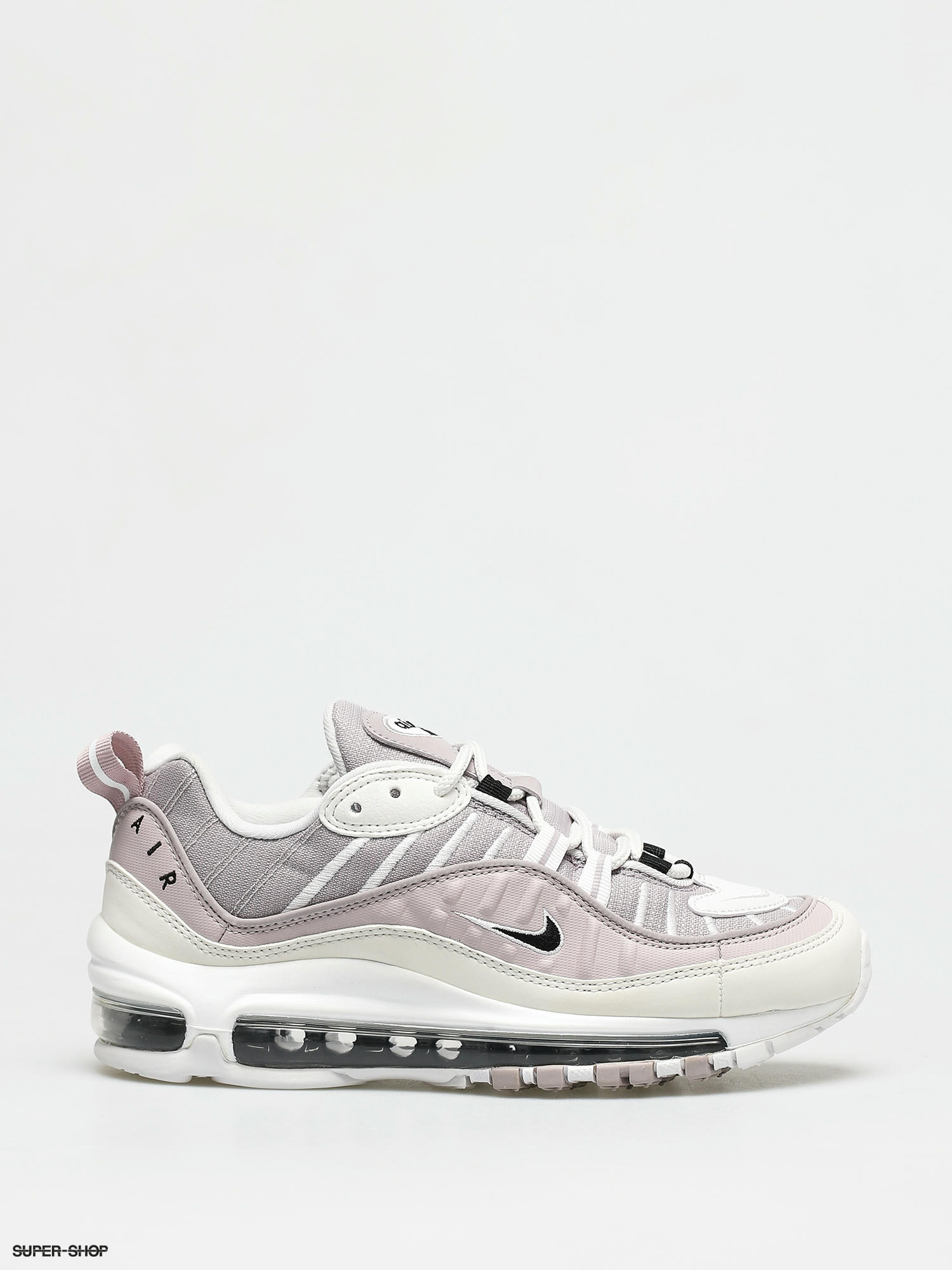 Nike Air Max 98 Shoes Wmn White Racer Pink Reflect Silver Black