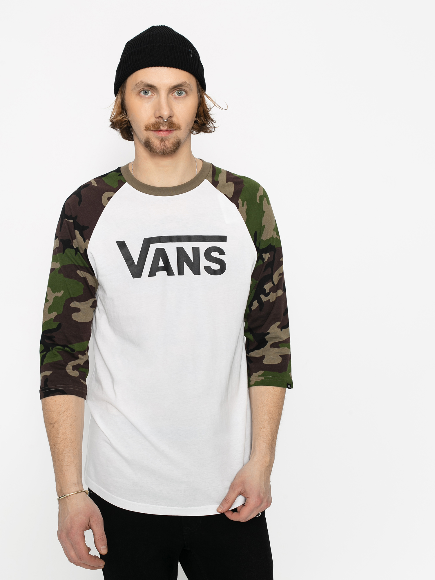 Vans Classic Raglan T-shirt (white/camo)