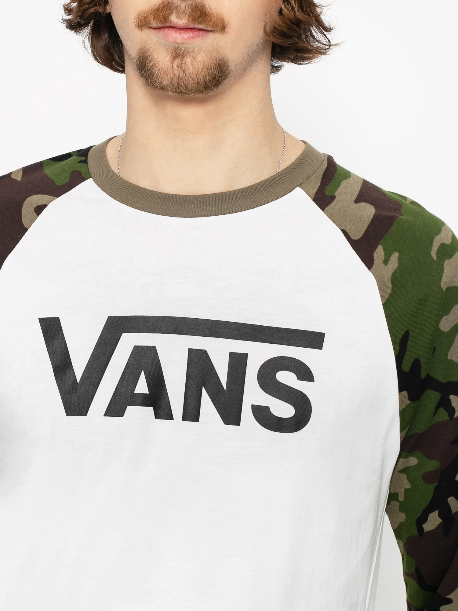 Vans Classic Raglan T-shirt (white/camo)