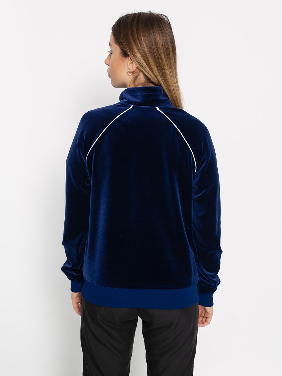 Nike Trk Velour Jacket Wmn - navy blue (blue void/sail/sail/sail)