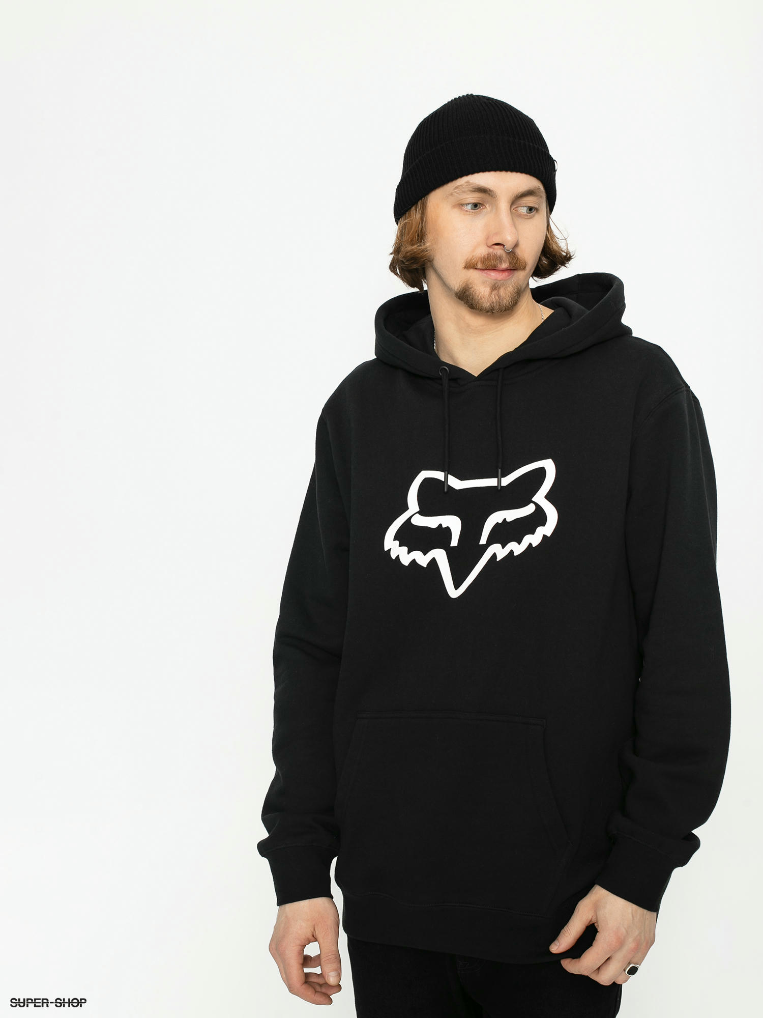 Fox Hoodie Legacy Head HD (black/black)