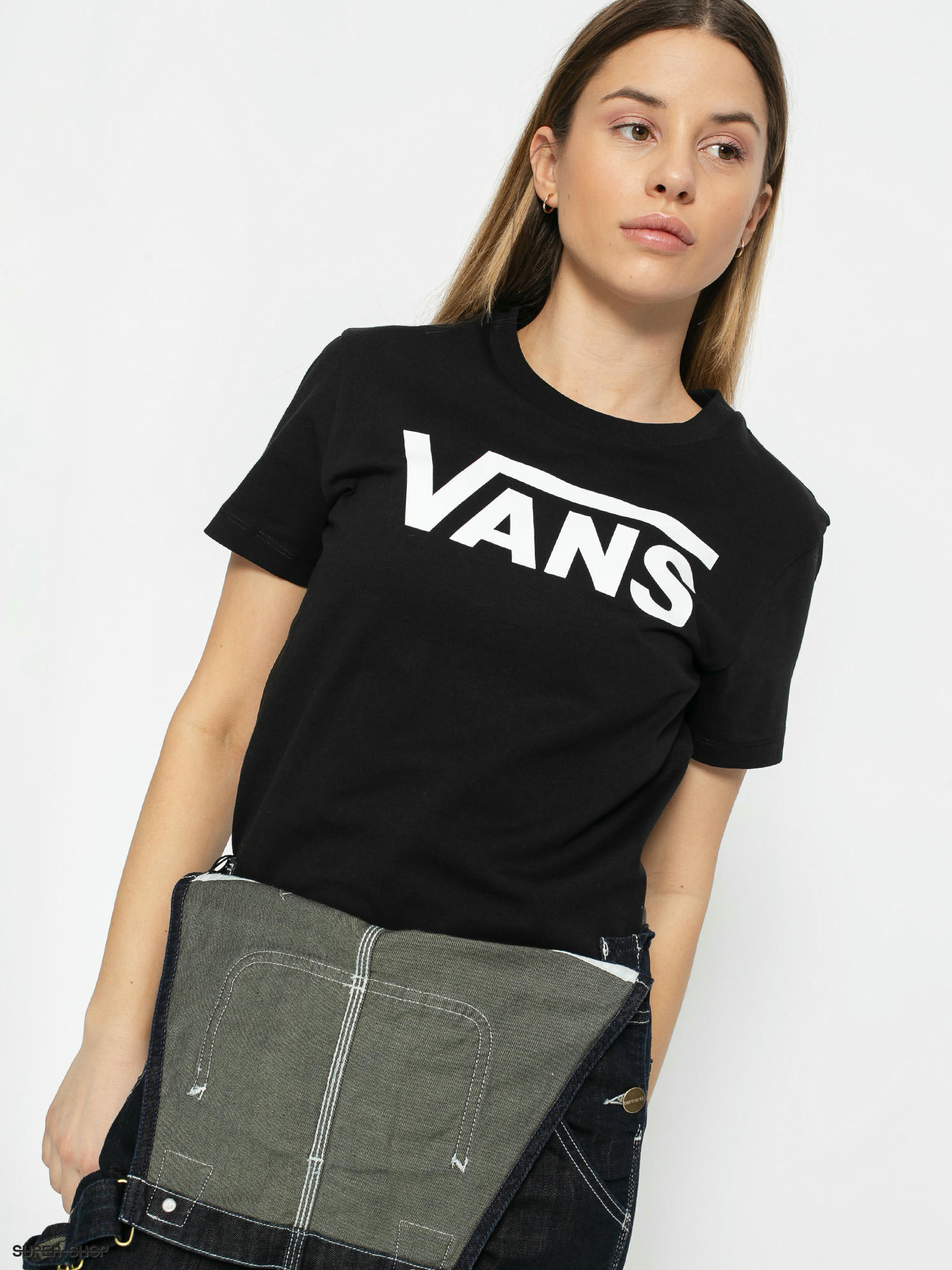 Black vans hot sale shirt womens