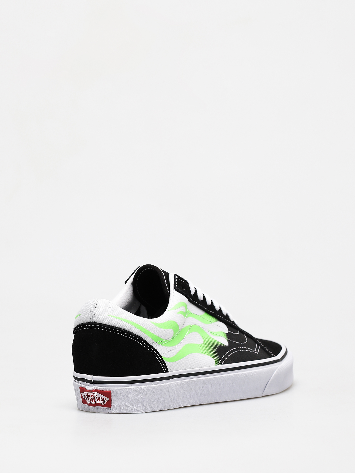 vans old skool black flame