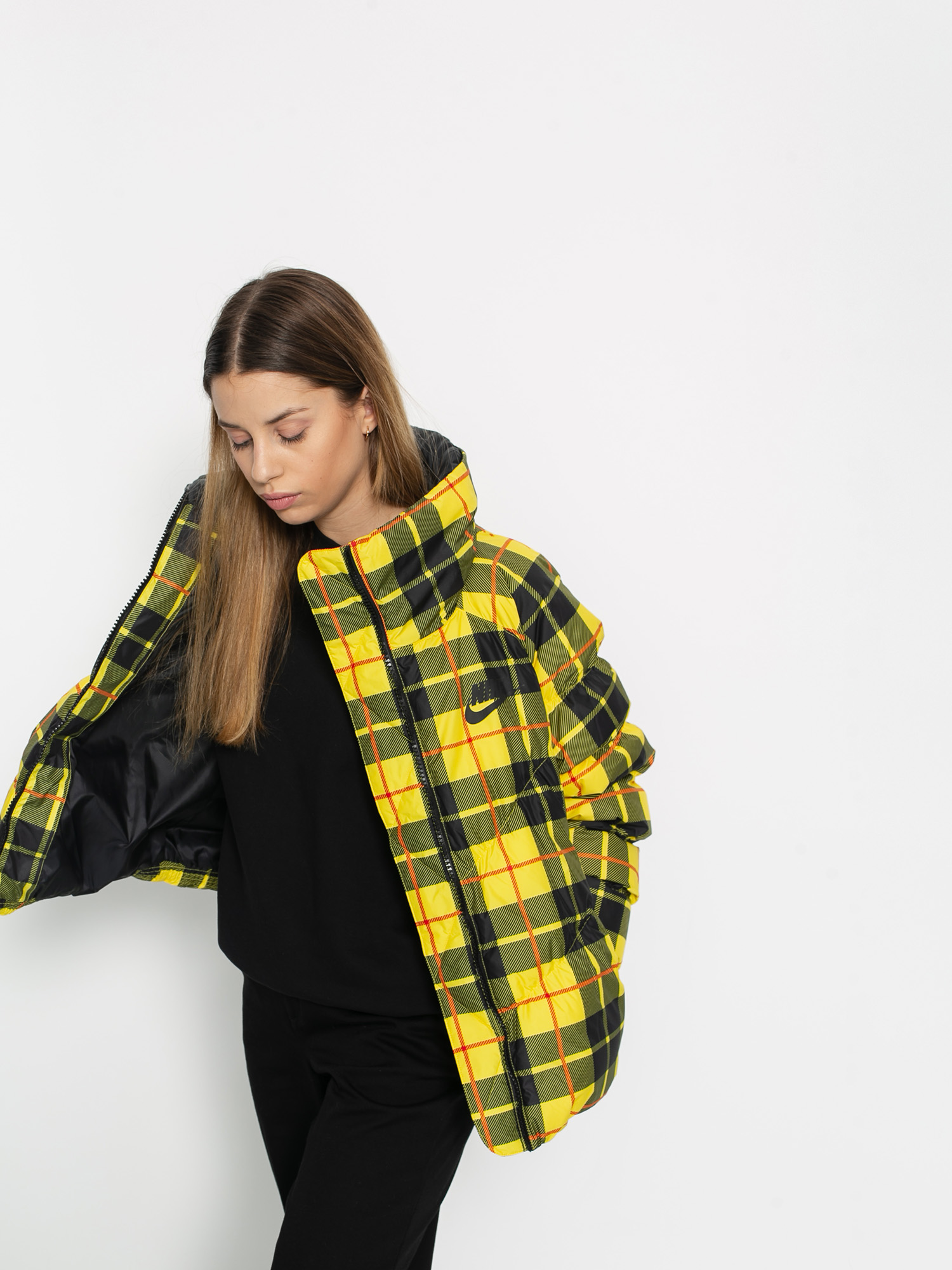 Nike Syn Fill Jkt Stmt Aop Pd Jacke Wmn (chrome yellow/black)