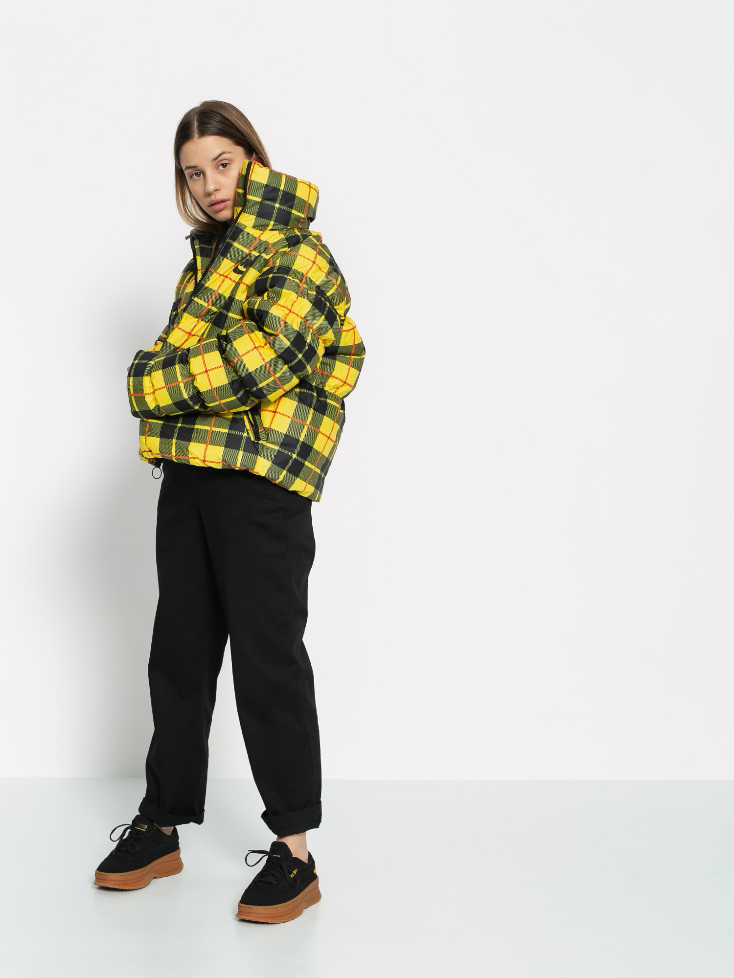 Nike Syn Fill Jkt Stmt Aop Pd Jacket Wmn (chrome yellow/black)