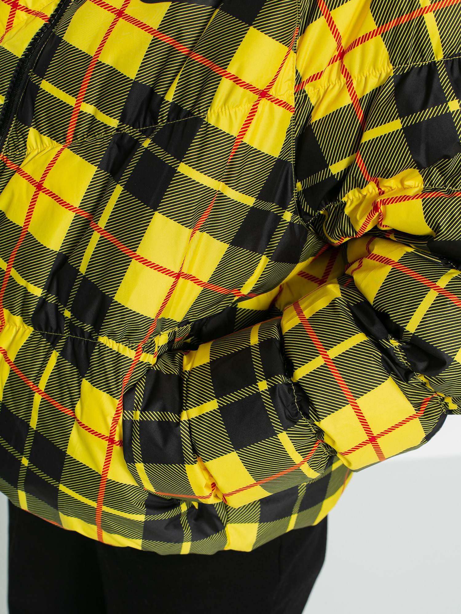 yellow plaid nike jacket