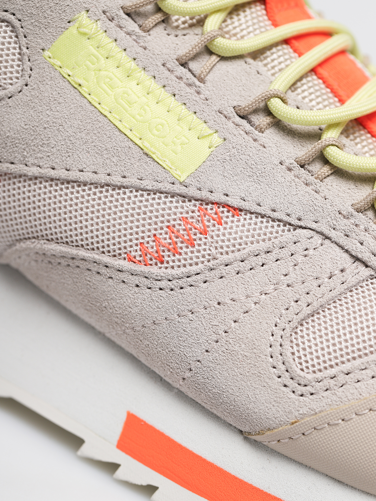 Reebok Cl Leather Ripple T Shoes Wmn (stucco/lemglw/sorang)